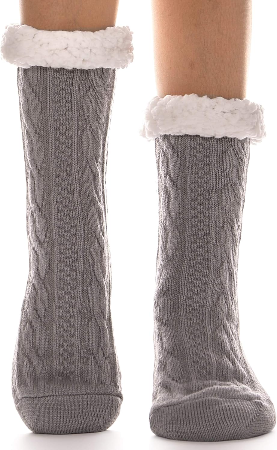 Women Slipper Fuzzy Socks Fluffy Cozy Cabin Warm Winter Soft Thick Comfy Fleece Non Slip Home Socks - Image 1