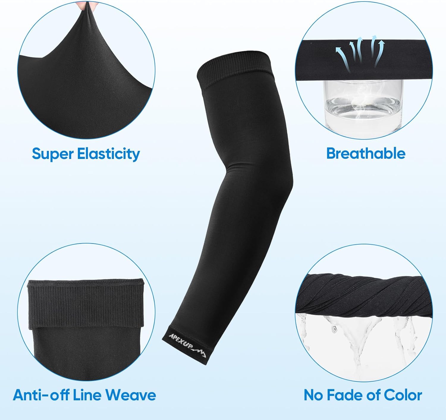 Cooling Arm Sleeves for Men Women, UV Sun Protection UPF 50, Volleyball Arm Sleeves Compression Sleeves for Outdoor - Image 2