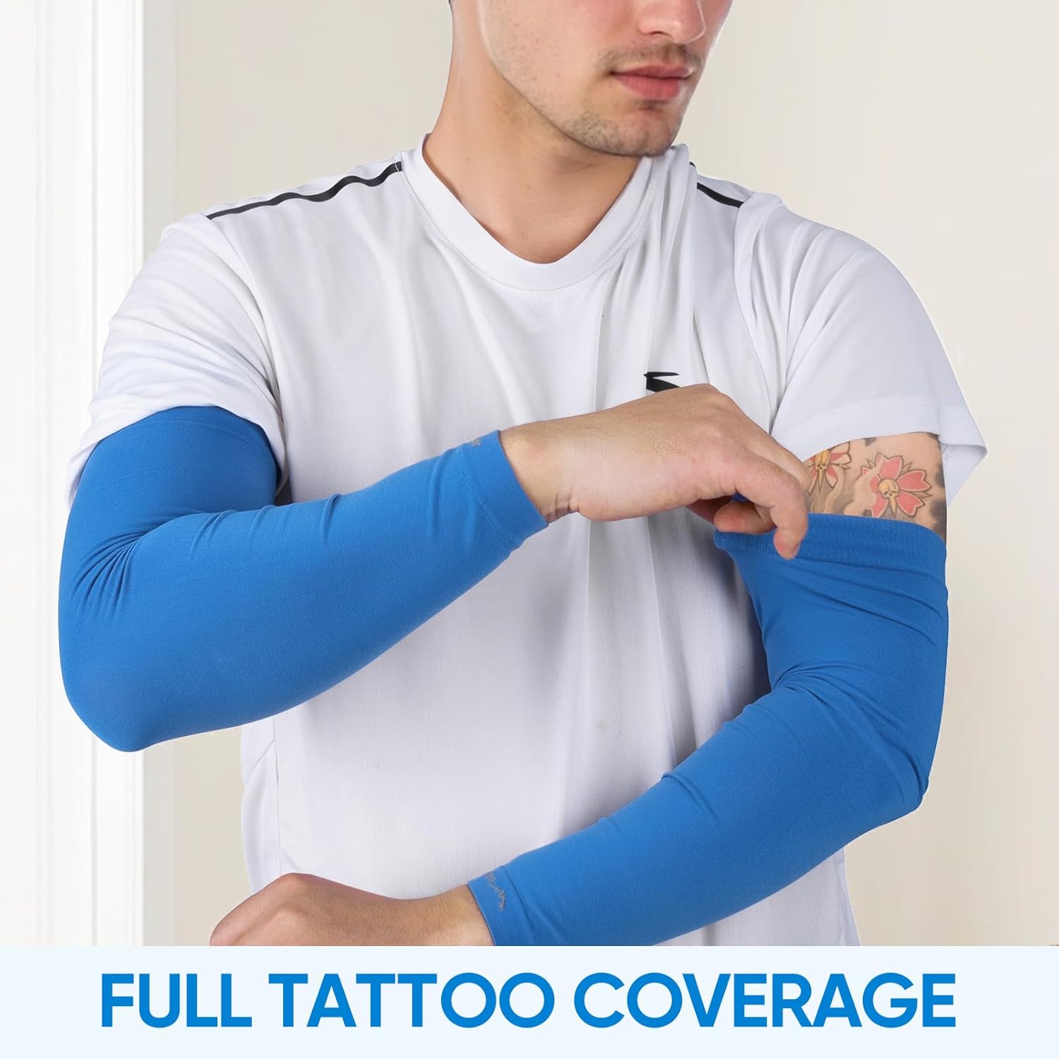 Cooling Arm Sleeves for Men Women, UV Sun Protection UPF 50, Volleyball Arm Sleeves Compression Sleeves for Outdoor - Image 8