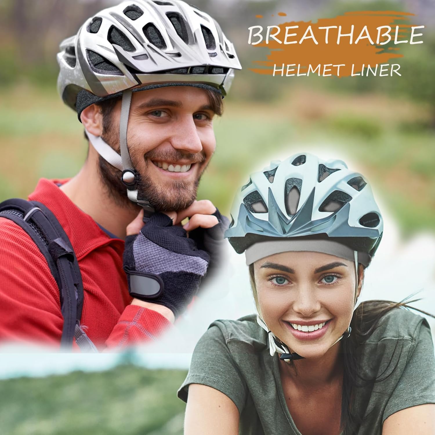 100% Cotton Skull Caps for Men Women Breathable Night Cap Sleep Hats Soft Lightweight Running Beanie Helmet Liner - Image 8