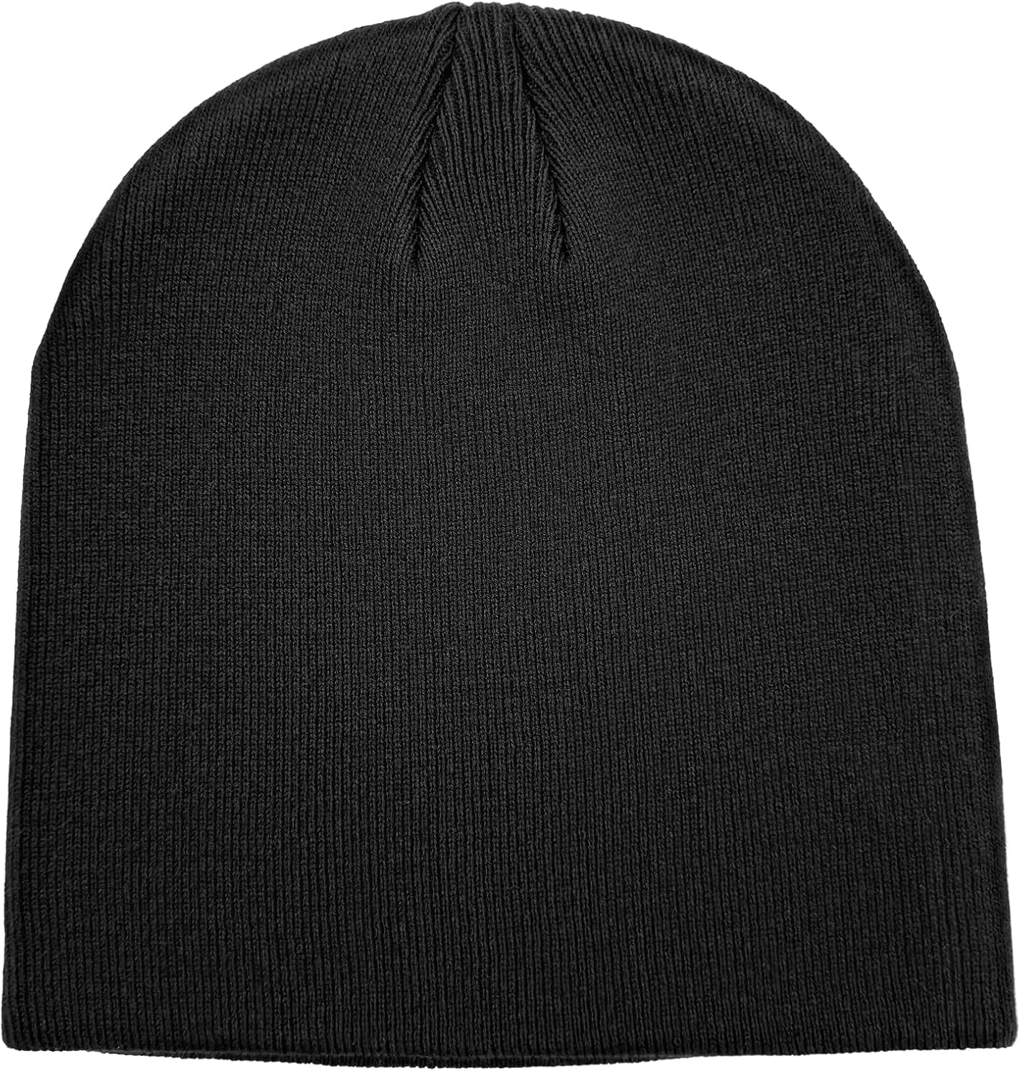100% Cotton Beanie Hat for Men Women - Soft Unisex Winter Knit Skull Cap, Stretch Fit Fashion Fisherman Beanie - Image 1