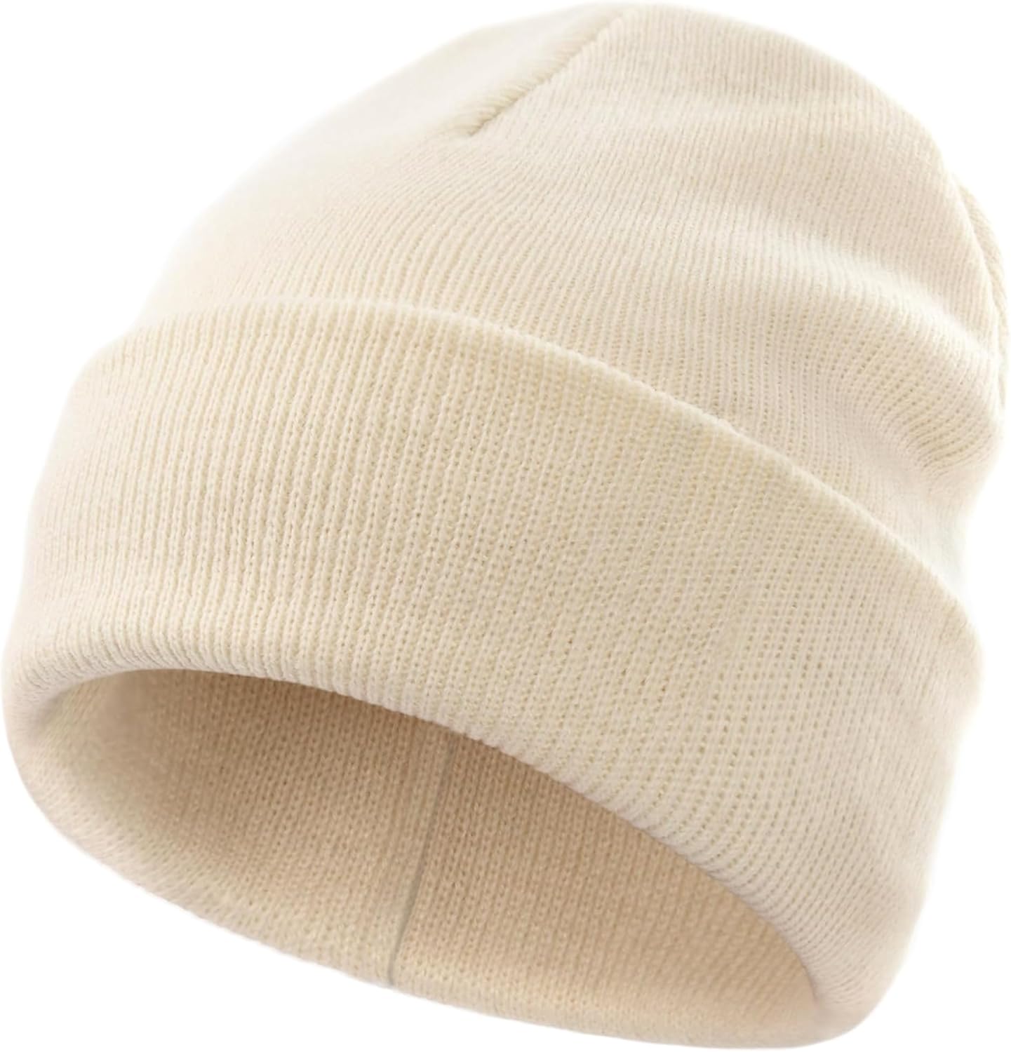 100% Cotton Toddler Beanie Hats for Baby Boys Girls Kids Infant Winter Hat Soft Warm Knit Cuffed Caps - Image 1