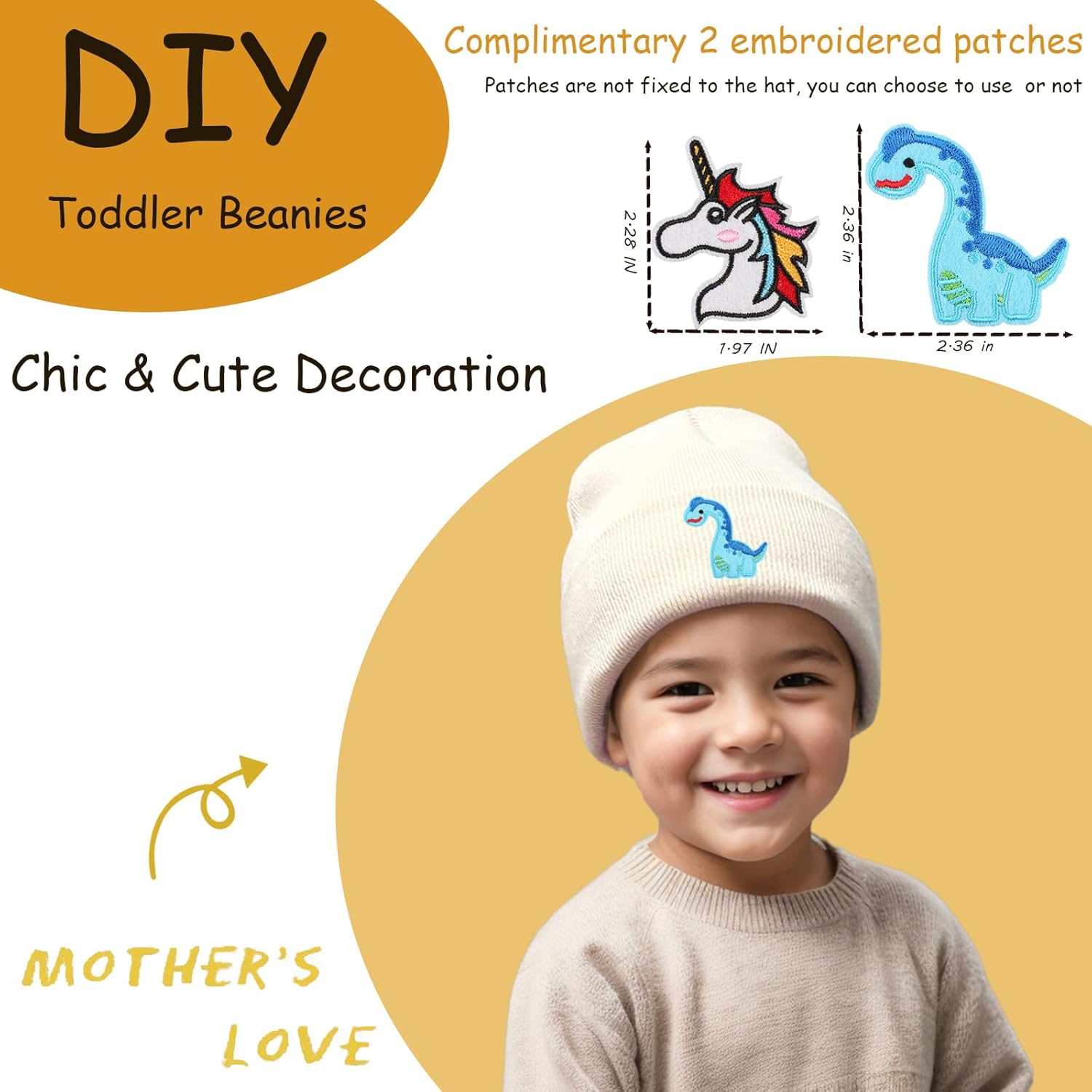 100% Cotton Toddler Beanie Hats for Baby Boys Girls Kids Infant Winter Hat Soft Warm Knit Cuffed Caps - Image 4