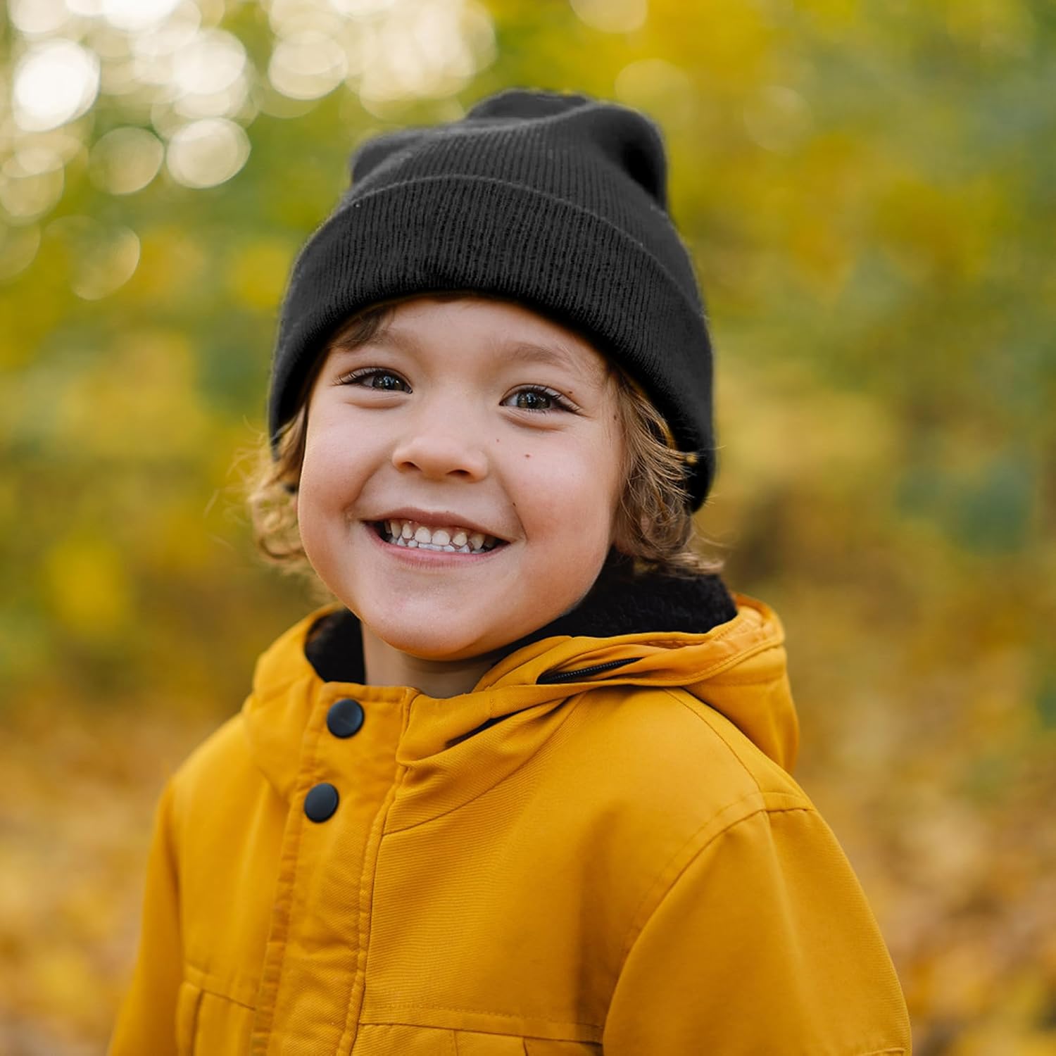 100% Cotton Toddler Beanie Hats for Baby Boys Girls Kids Infant Winter Hat Soft Warm Knit Cuffed Caps - Image 6