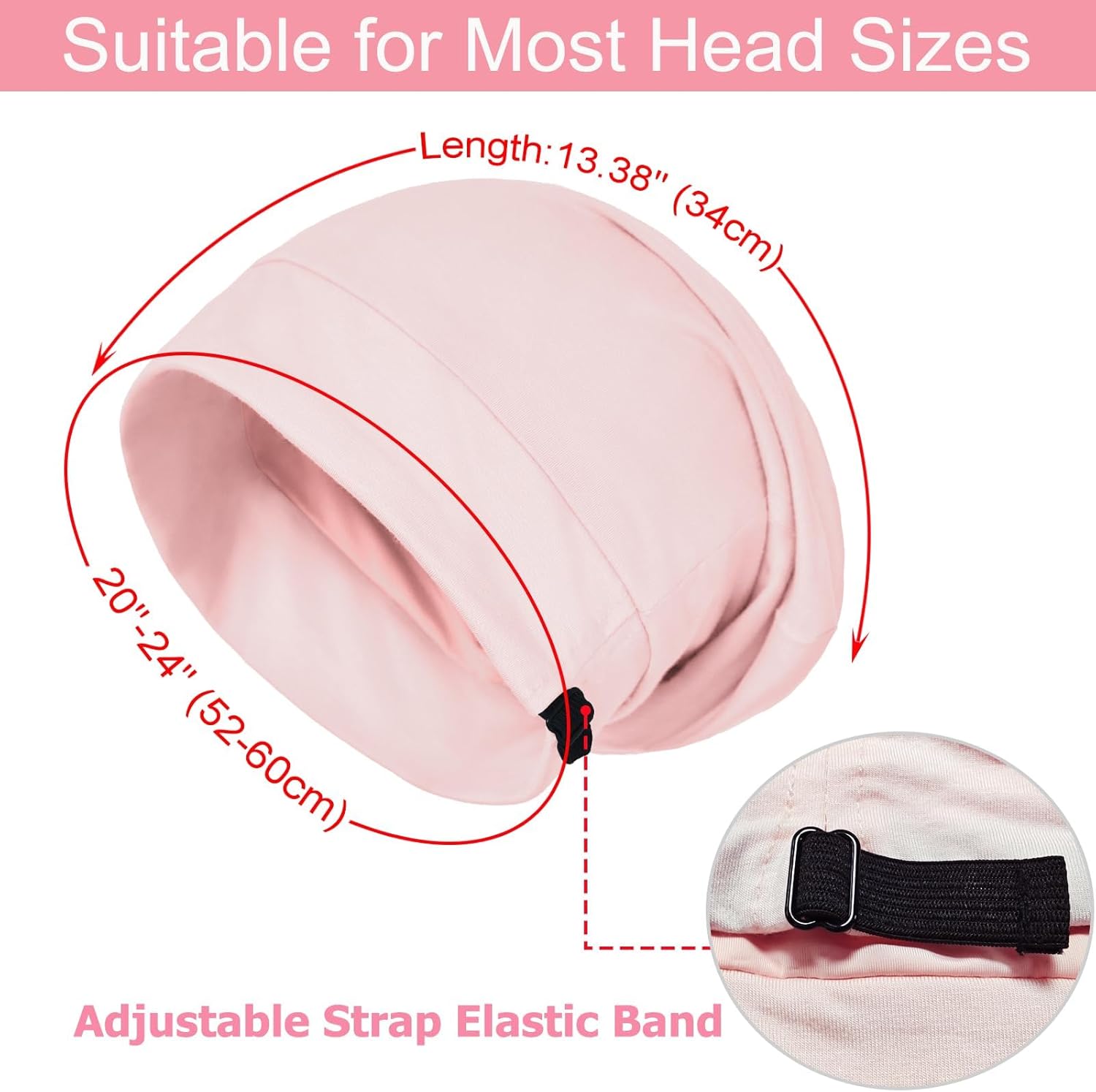 Sleep Cap Bonnet for Sleeping Black Women Men, Adjtable Cooling Lining Bonnets for Curly Hair Wrap Braids Beanie Night Hat - Image 2