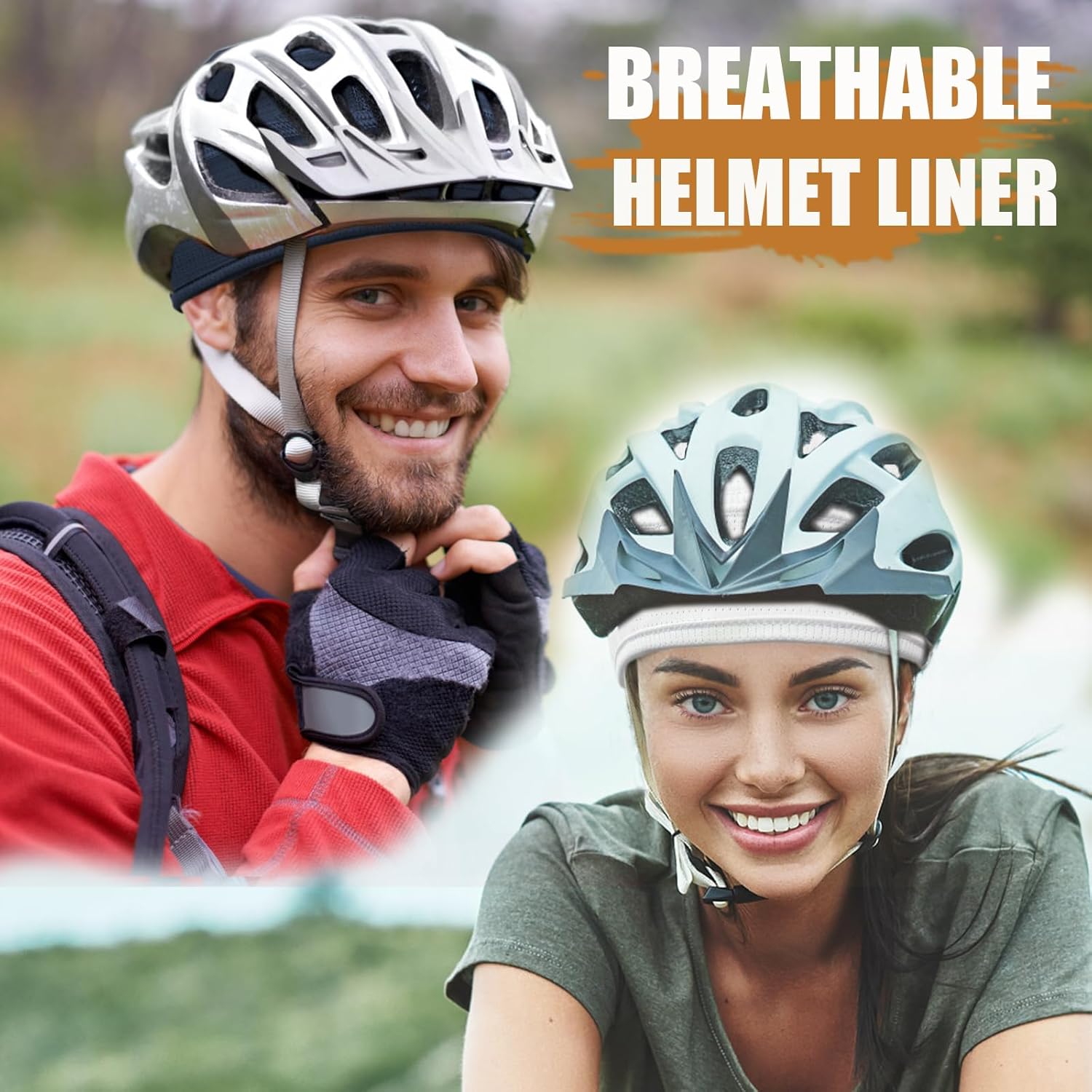 Skull Caps Cooling Helmet Liner,Lightweight Mesh Sweat Wicking Hard Hat Liner Cycling Motorcycle Cap for Men Women - Image 4