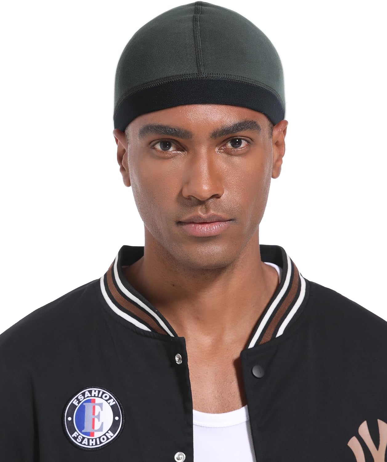 Cotton Stocking Wave Cap for Men, Wave Caps for 360 540 720 Waves, Good Compression Over Durag Sleeping Skull Hat - Image 8