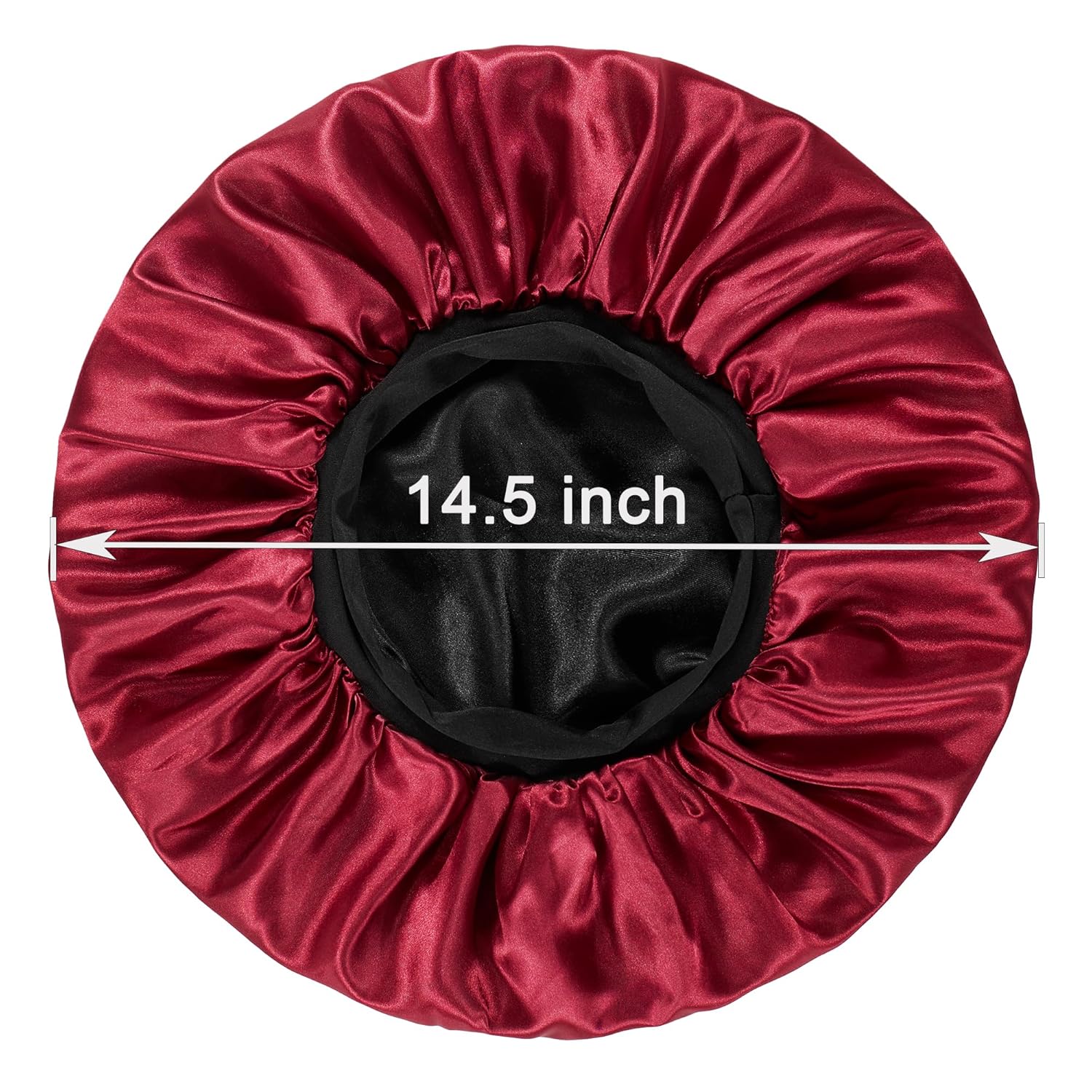 2pcs Bonnet for Men, Bonnets for Women, Satin Silk Hair Bonnet for Sleeping, Reversible Double Layer Wide Band Sleep Cap for Curly Hair Braids - Image 5