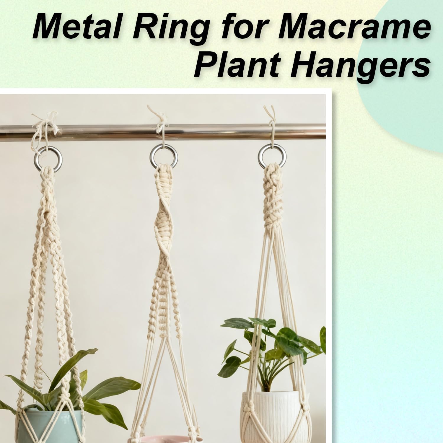 CooBigo 15pcs 1 Inch Stainless Steel Ring Buckle, Metal O Rings Buckles, Solid Welded Loop for Dreamcatcher Keyrings, Dog Collars, Macrame, Hanging Strap Slings - Image 3
