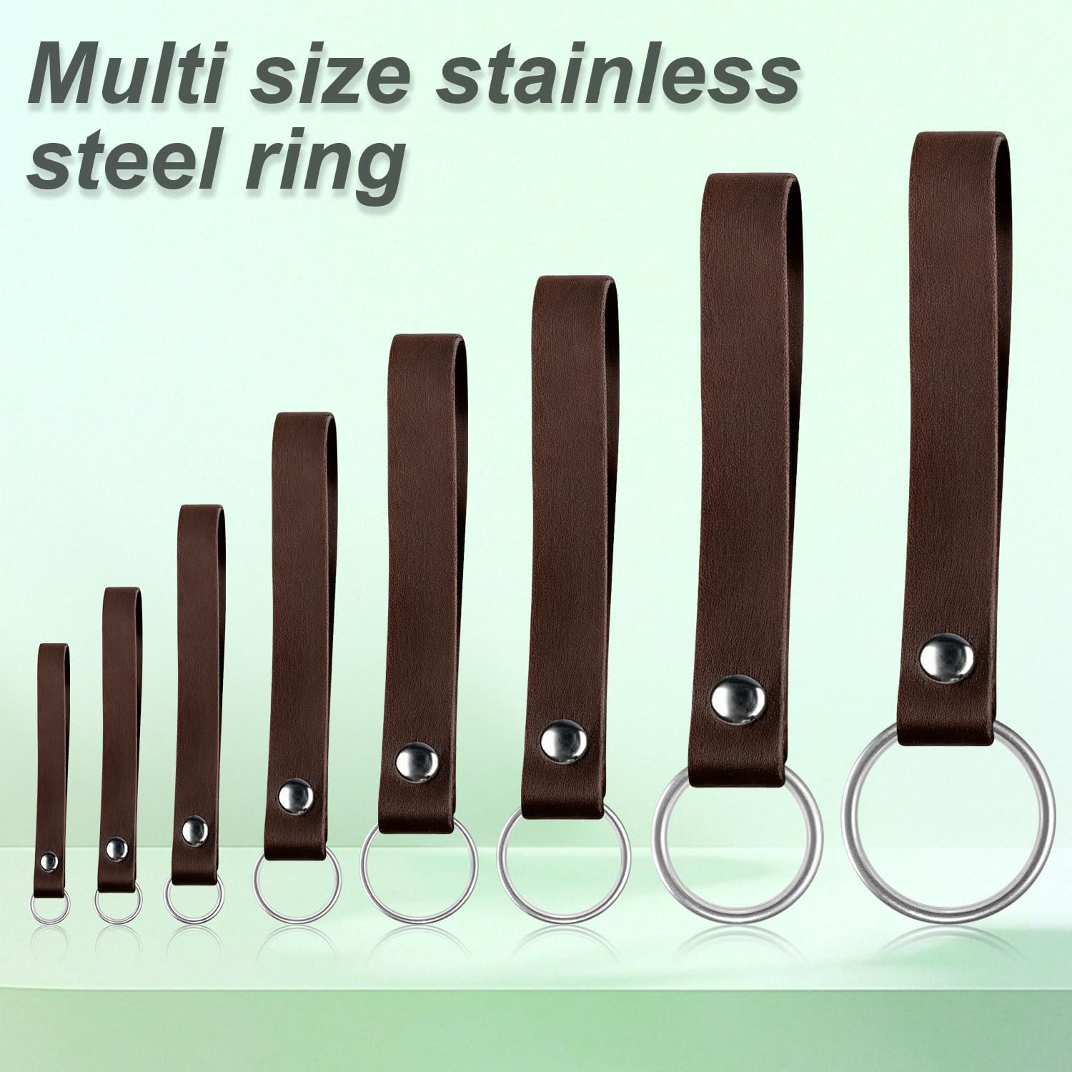 CooBigo 15pcs 1 Inch Stainless Steel Ring Buckle, Metal O Rings Buckles, Solid Welded Loop for Dreamcatcher Keyrings, Dog Collars, Macrame, Hanging Strap Slings - Image 6