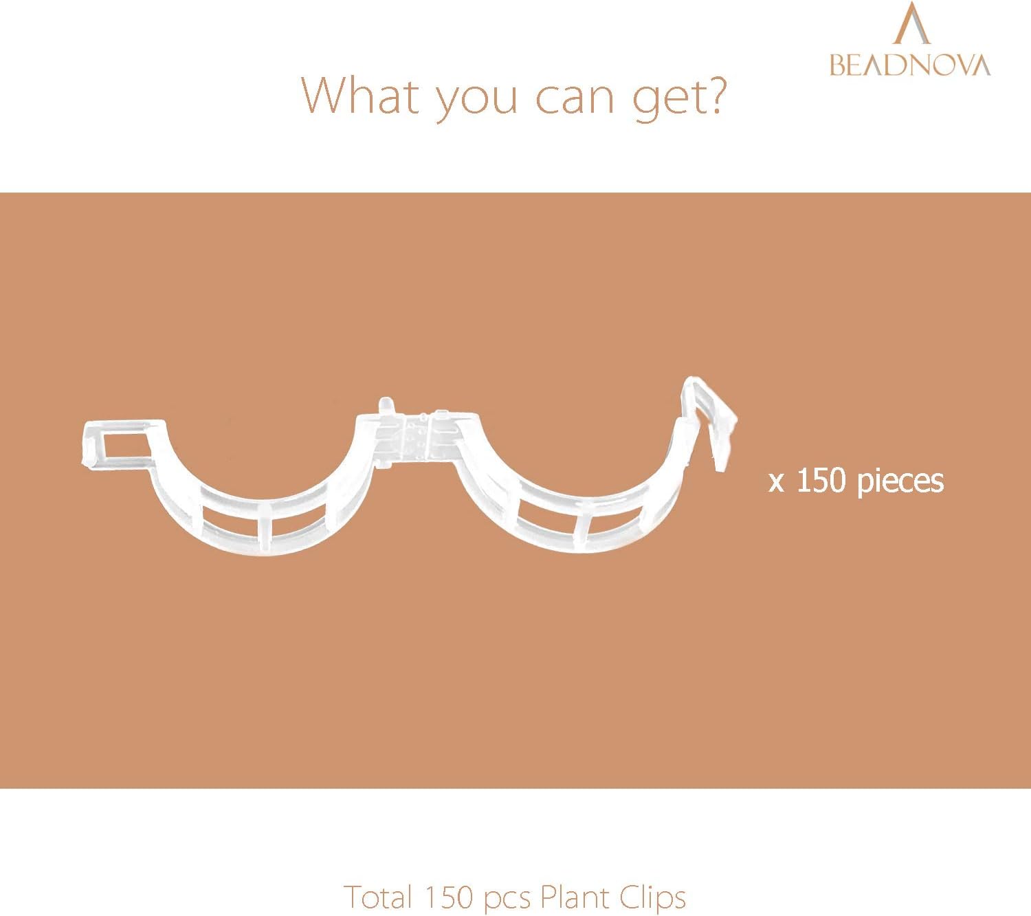 150Pcs Tomato Clips Plant Clips Garden Clips Vine Clips Tomato Trellis Clips for Tomato Vine Vegetable (150PCS) - Image 2