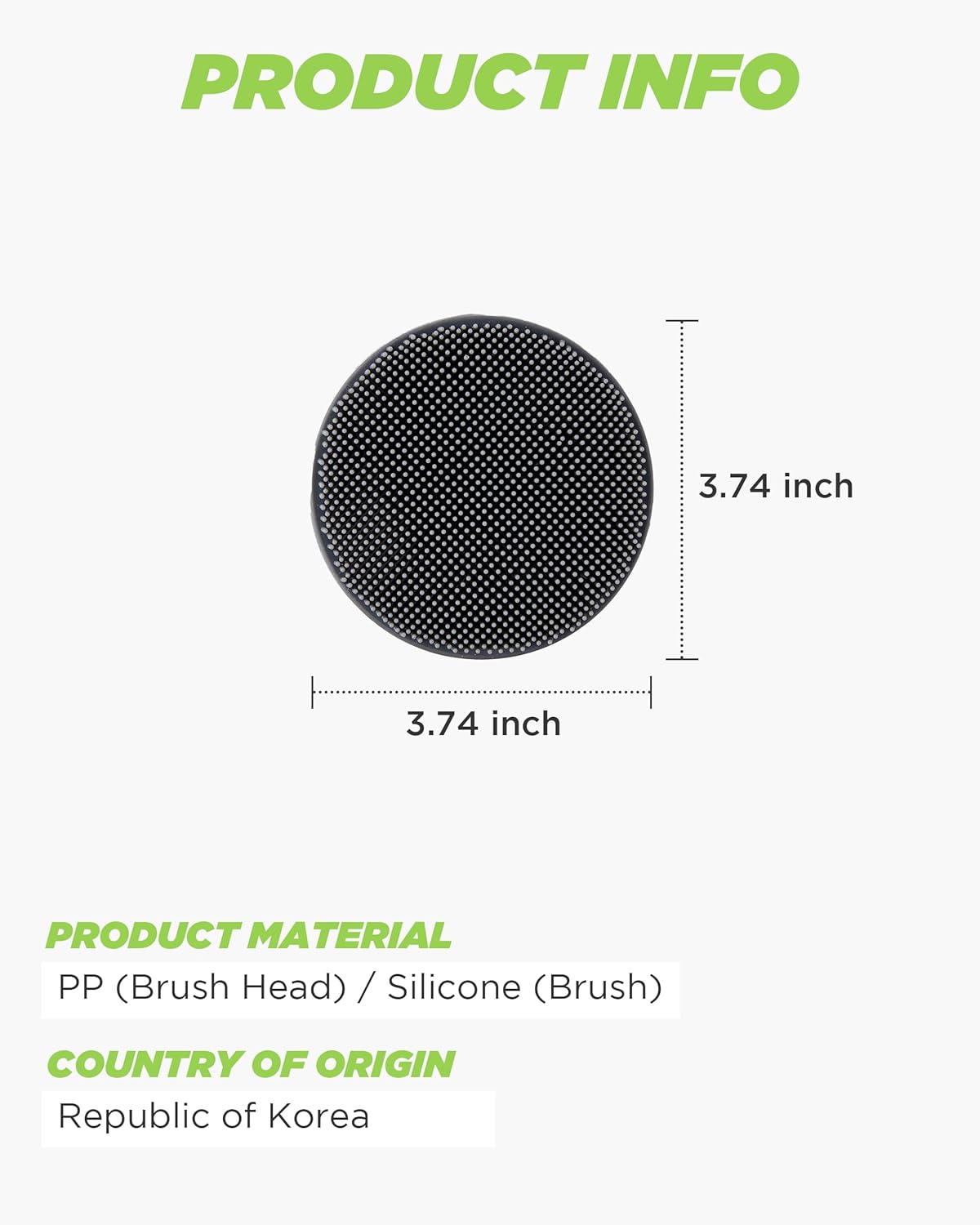 Silicone Body Scrubber Refill Replacement Pad - Back Shower Scrub Brh - Hygienic and Durable Soft Silicone for Sensitive Skin - Image 6
