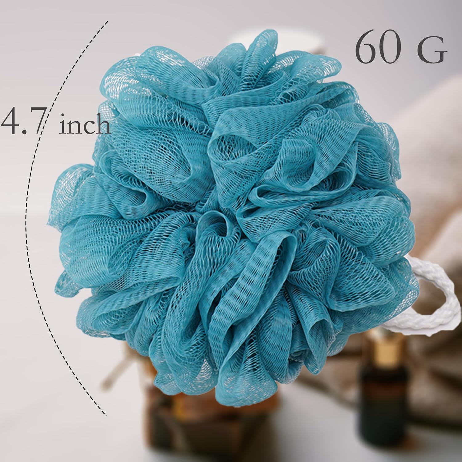 Loofah Bath Sponge Shower Loofah Shower Puff Soft Assorted Color Big 4 Pack - Image 2