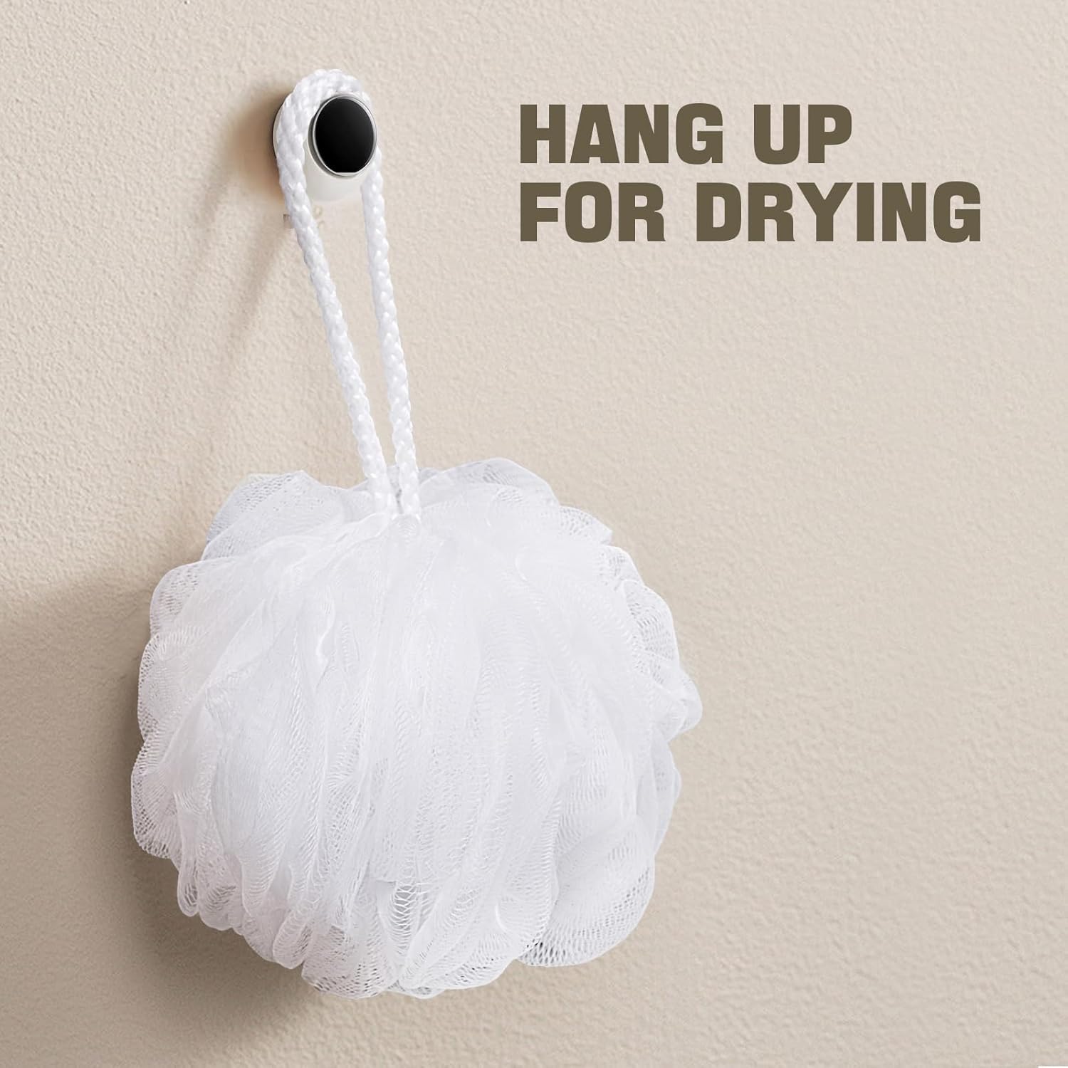Bath Sponge Loofah Sponge Bath Puffs Shower Pouf Body Scrubber Exfoliating Soft 3 Pack - Image 5