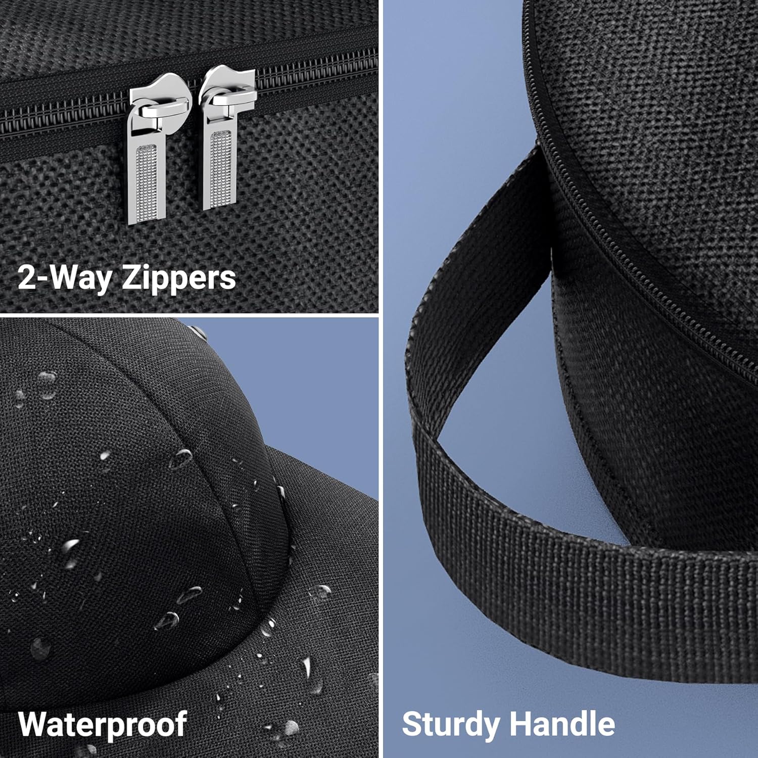 Hat Travel Case for Baseball Caps, Cap Carrier with Plastic Holder & Carrying Handle, Holds up to 6 Caps Hat Bag for Luggage, Suitcase (Black) - Image 6