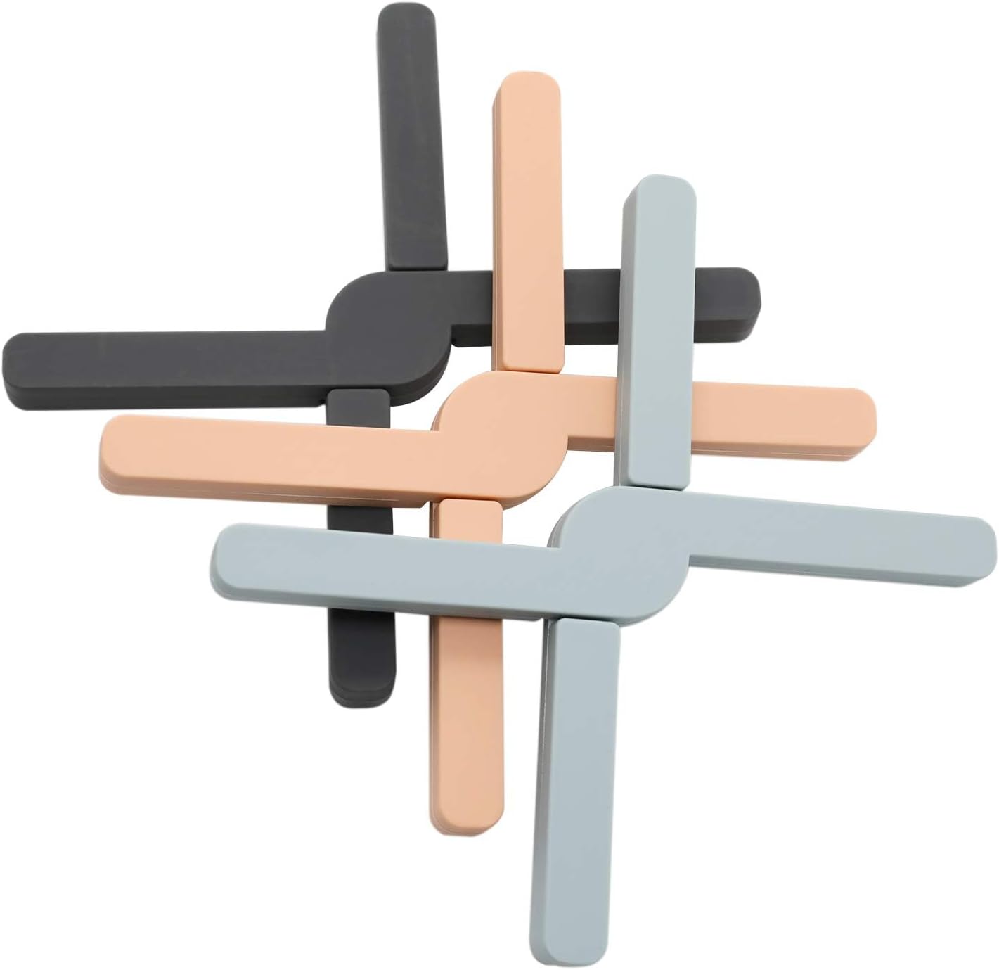 3 Pack Heat-Resistant Foldable Silicone Trivets,Folding Trivet for Hot Pots and Pans,Non-Slip,Space-Saving,Easy to Clean - Image 7