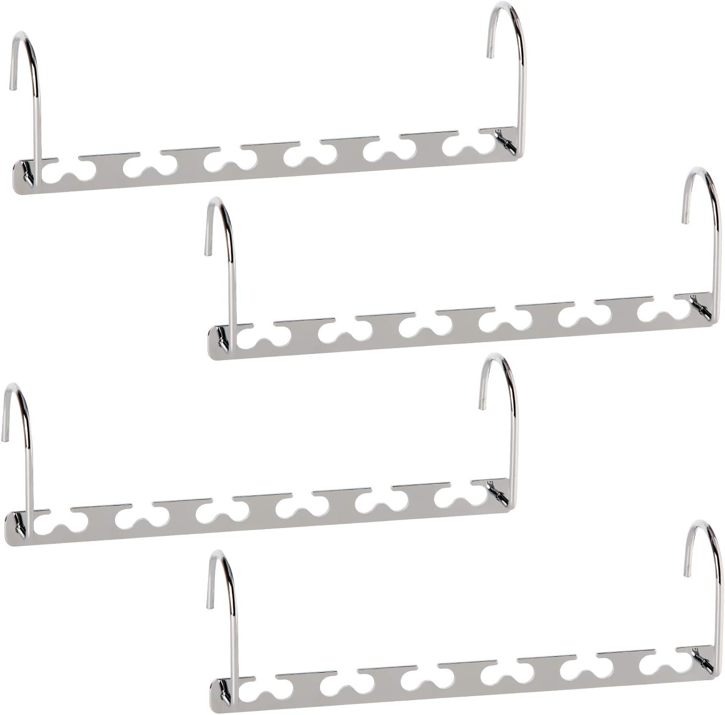 Space Saving Hangers Metal Hanger Magic Cascading Hanger Closet Clothes Organizer(4 Pack) - Image 1
