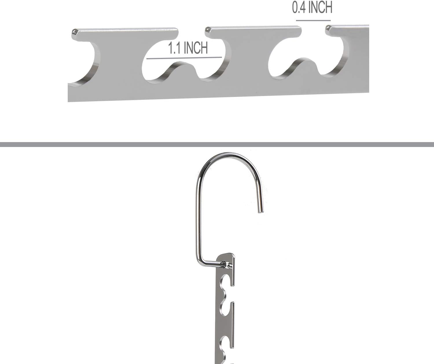 Space Saving Hangers Metal Hanger Magic Cascading Hanger Closet Clothes Organizer(4 Pack) - Image 7