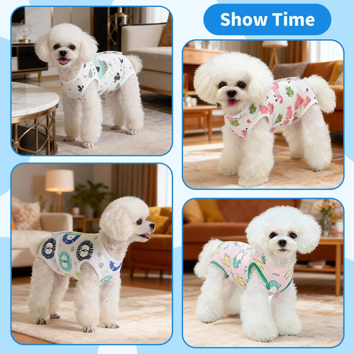 Recovery Suit for Dogs After Surgery, Breathable Dog Onesie Surgical Spay Suit for Female Dogs, Cute Dog Surgery Recovery Suit - Image 5
