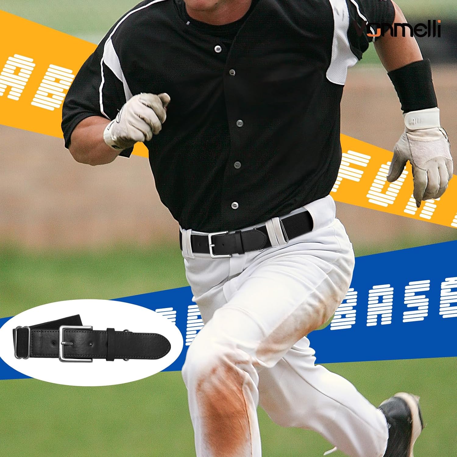 Baseball Belt Softball Belt Adjtable, Elastic Baseball Uniform Belt Youth and Adult Sizes - Image 4