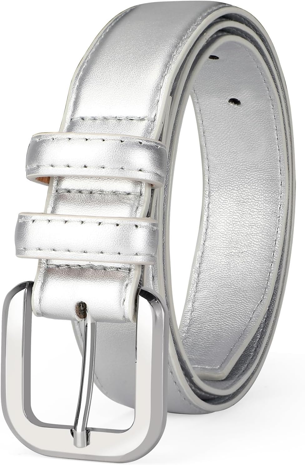 Leather Belts for Women Fashion Wasit Ladies Belt for Jeans Pants Dresses with Pin Buckle - Image 1