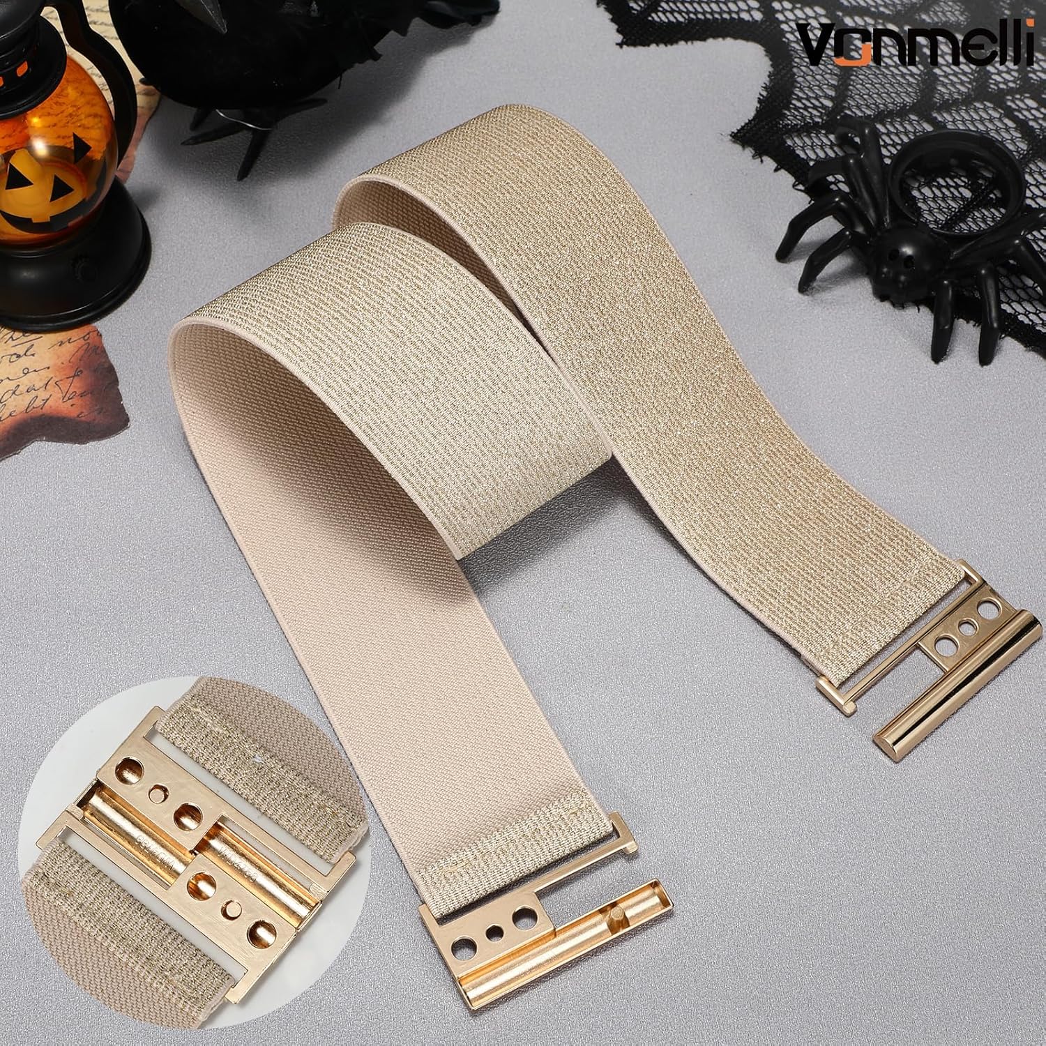 Wide Elastic Stretchy Belts for Women, Trimmer Stretch Waistband Retro Waist Belt for Dresses - Image 5