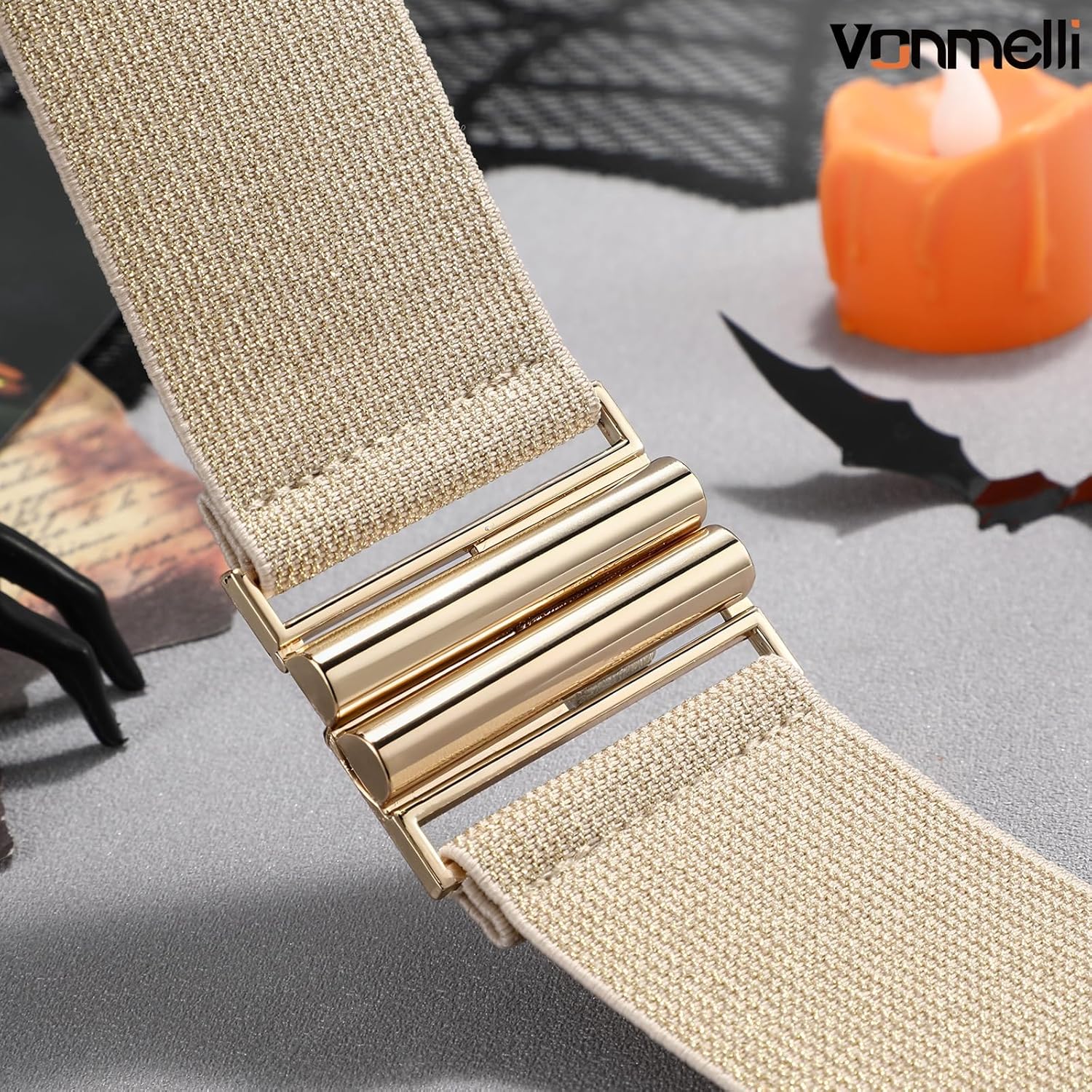 Wide Elastic Stretchy Belts for Women, Trimmer Stretch Waistband Retro Waist Belt for Dresses - Image 6