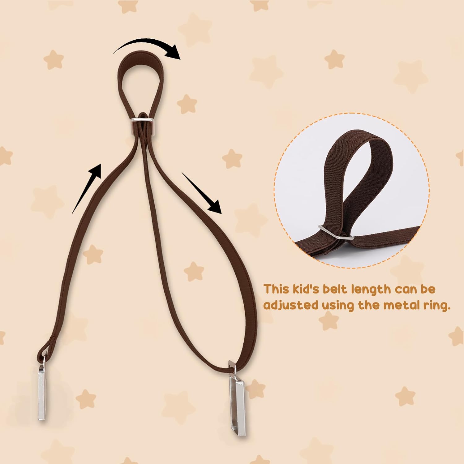 3 pack Kids Adjtable Magnetic Belt Boys Girls Easy Clasp Stretchy Belt for School Uniform Pants - Image 6