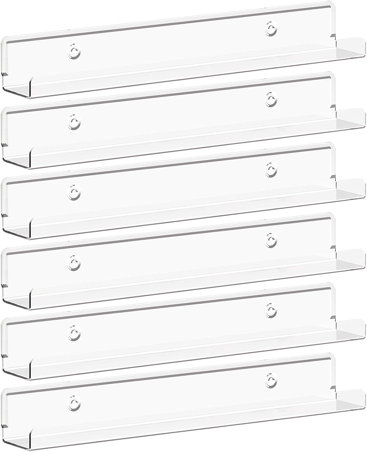 Narrow Floating Shelves for Vinyl Record 6 Pack, 12