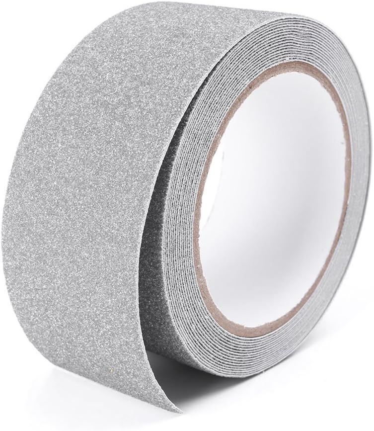 2 inch 16.4Ft Floor Safety Grip Non Skid Safety Tape Anti Slip Adhesive for Steps Stairs Indoor or Outdoor Applicable, High Traction, Gray - Image 1