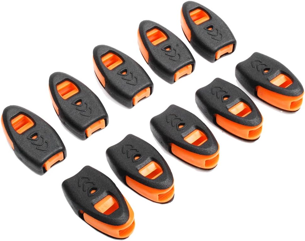 CooBigo 20 Pack Emergency Survival Whistles Zipper Pulls Whistle for Outdoor Climbing Hiking Camping Fishing Boat Kayak Life Vest Jacket Boating Water Survival Rescue Signaling - Image 1