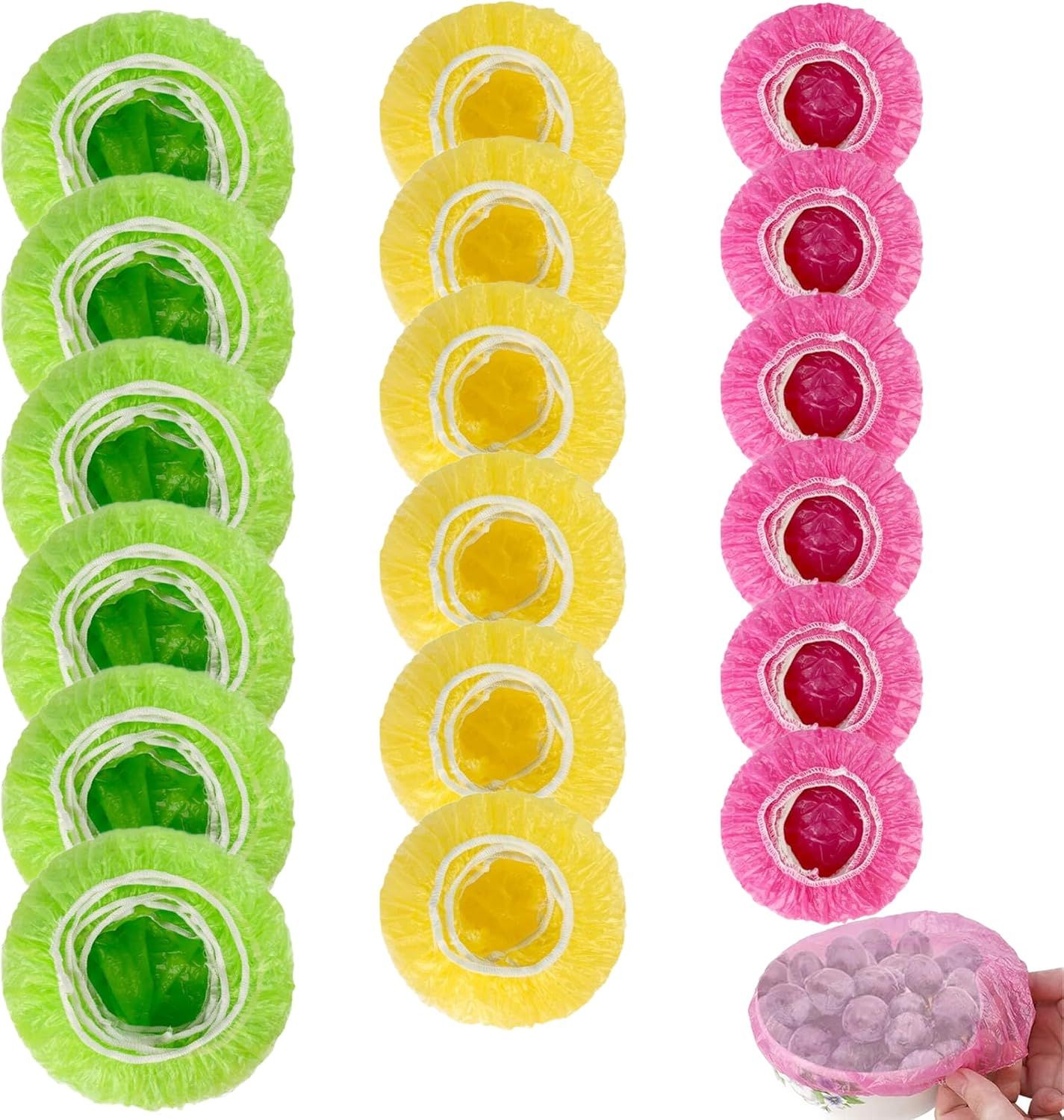 120PCS Reusable Bowl Covers – Elastic Plastic Food Storage Wraps for Kitchen, Baking, Picnics & Family Use, 3 Sizes (Large, Medium, Small) - Image 1