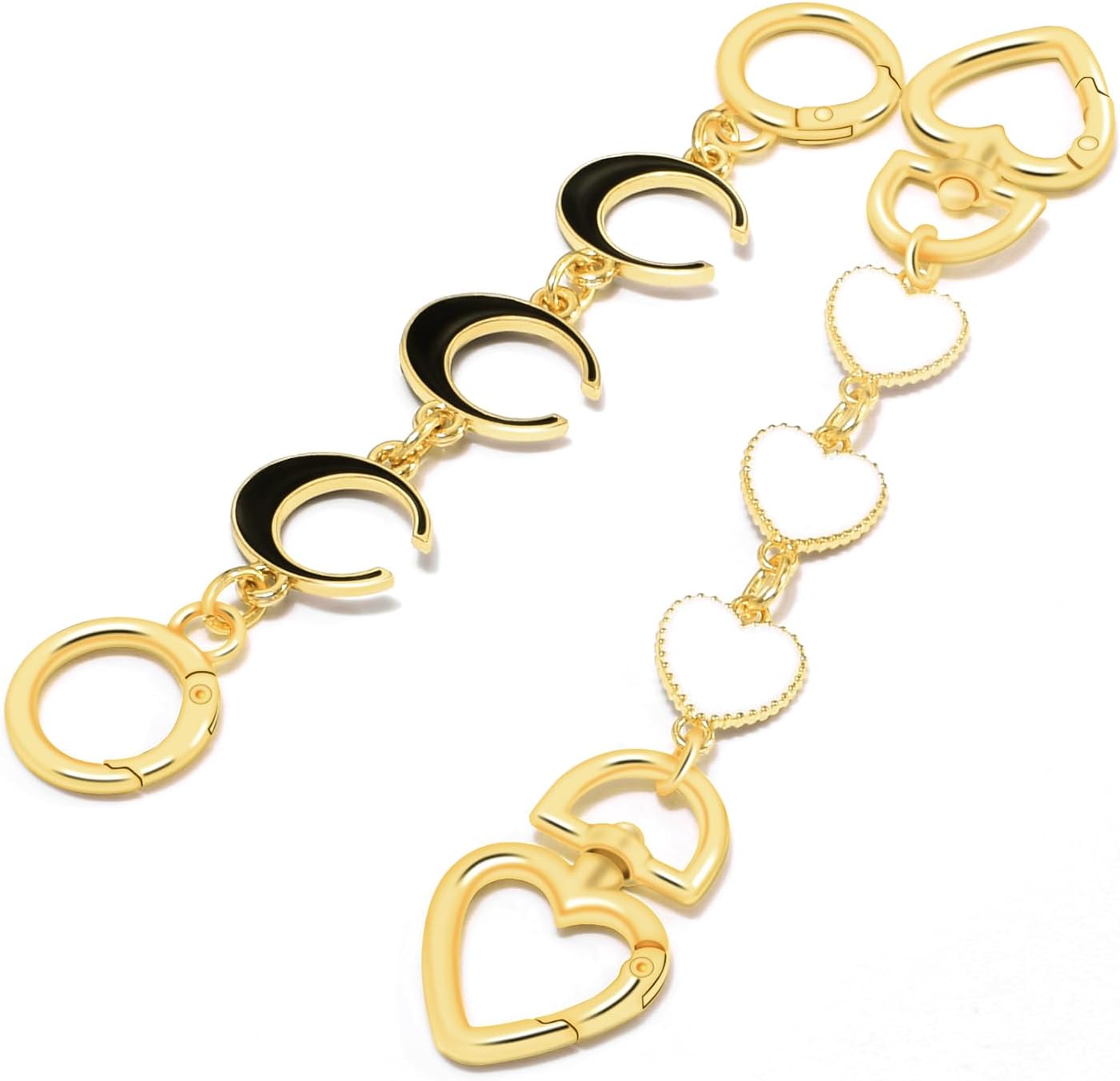 2PCS Purse Extender Chain Bag Chain Extender Gold Purse Chains for Crossbody - Image 1