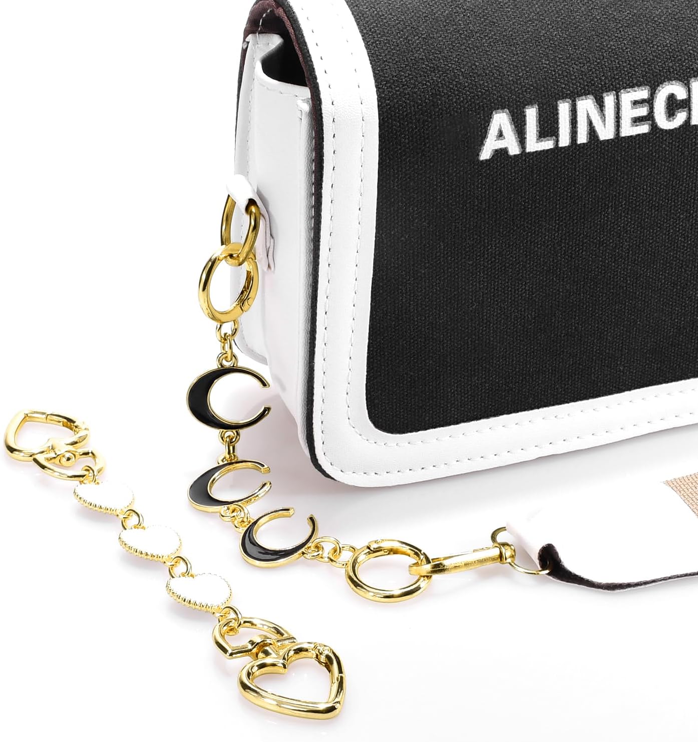 2PCS Purse Extender Chain Bag Chain Extender Gold Purse Chains for Crossbody - Image 3