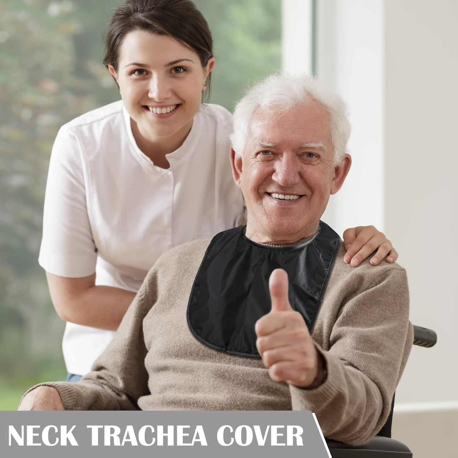 3 Pcs Tracheostomy Shower Cover Waterproof Laryngectomy Neck Stoma Protector Breathable Adjustable Tracheotomy Cover - Image 6