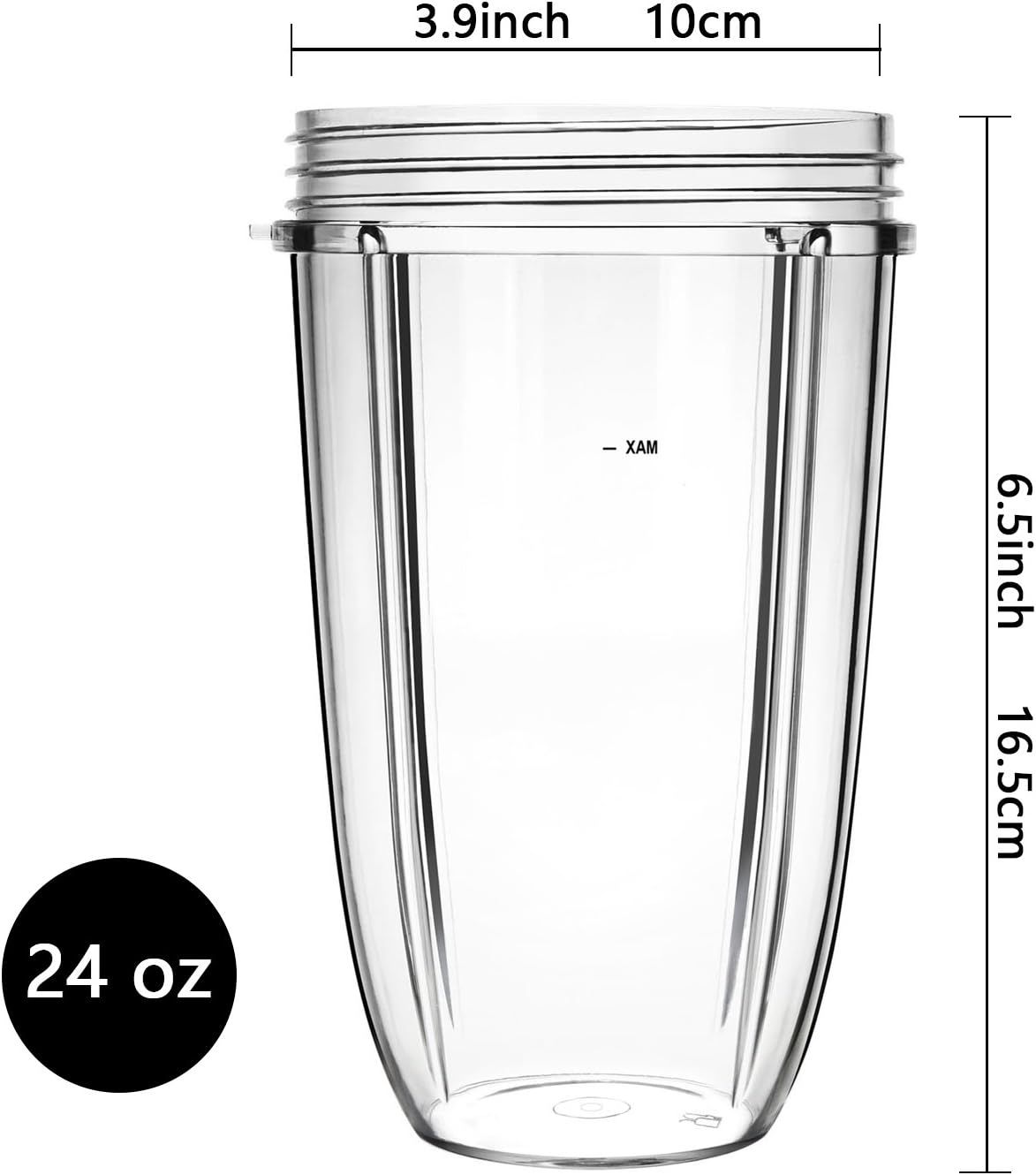 Replacement Cups for Nutribullet Replacement Parts 24oz Blender Cups Compatible with NutriBullet 600w and 900w Blender - Image 2