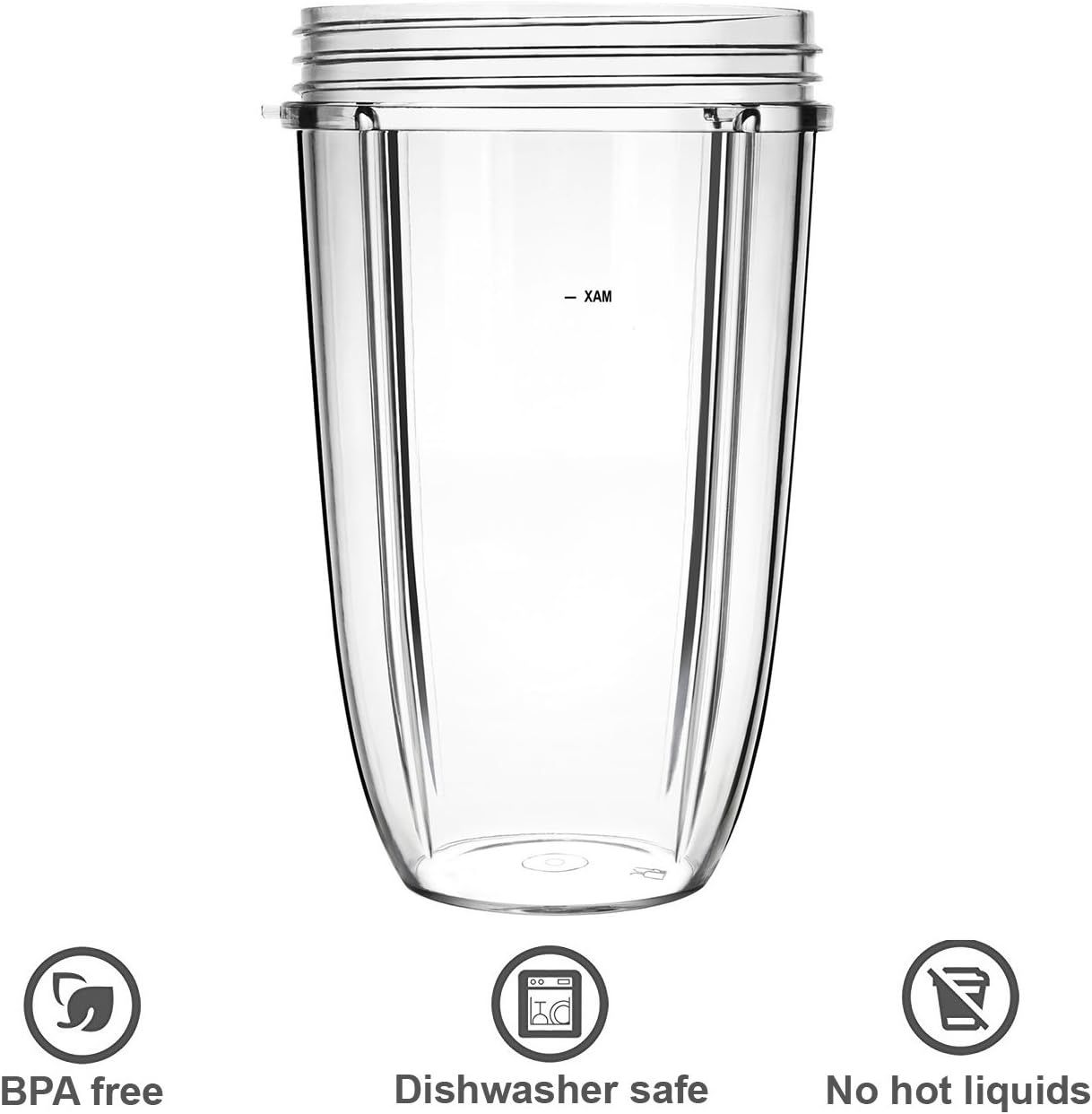 Replacement Cups for Nutribullet Replacement Parts 24oz Blender Cups Compatible with NutriBullet 600w and 900w Blender - Image 3