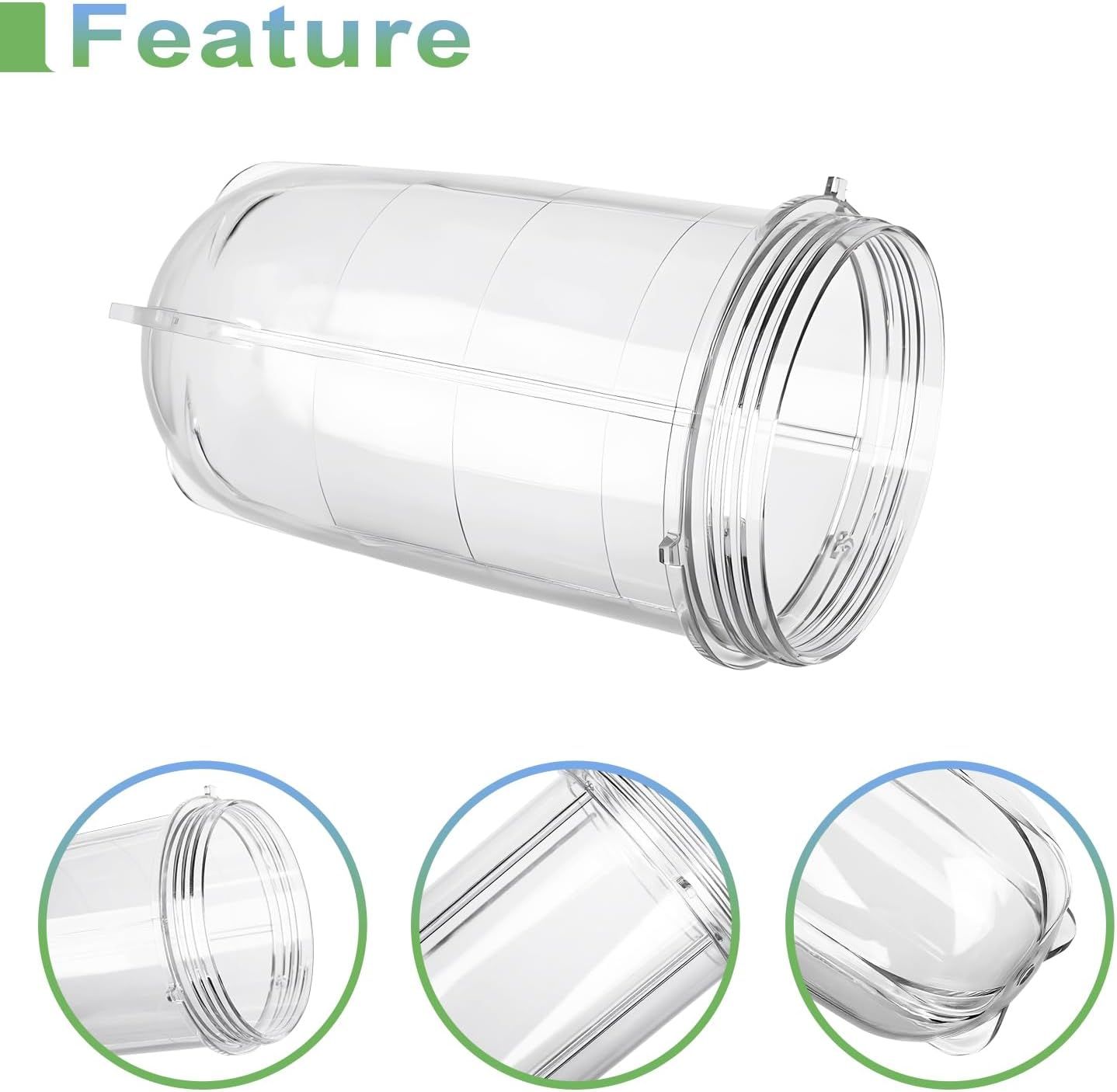 2 PCS Replacement Cups For Magic Bullet Replacement Parts 16OZ Blender Cups Jar compatible with 250W Magic Bullet MB1001 Series Juicer Mixer - Image 5