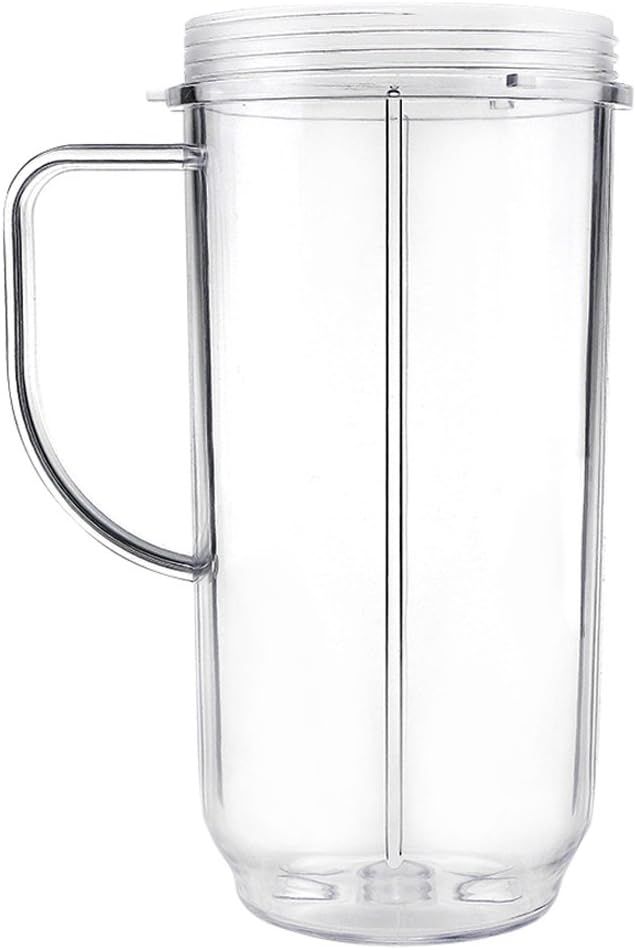 QT Tall 22oz Replacement Part Cup Mug with handle compatible with 250w Magic Bullet On-The-Go Mug - Image 1