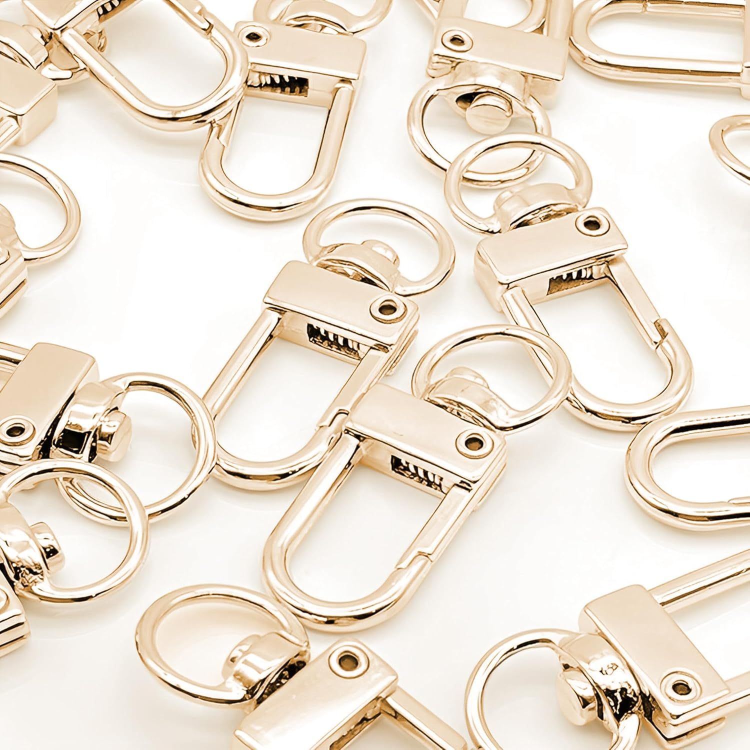 20 Pack Gold Metal Lobster Claw Clasps, 360° Swivel Lanyard Snap Hooks Lobster Clasp for Keychains, Key Chain Hooks for Jewelry Making Purse Bags DIY Crafts Pet Collar - Image 7