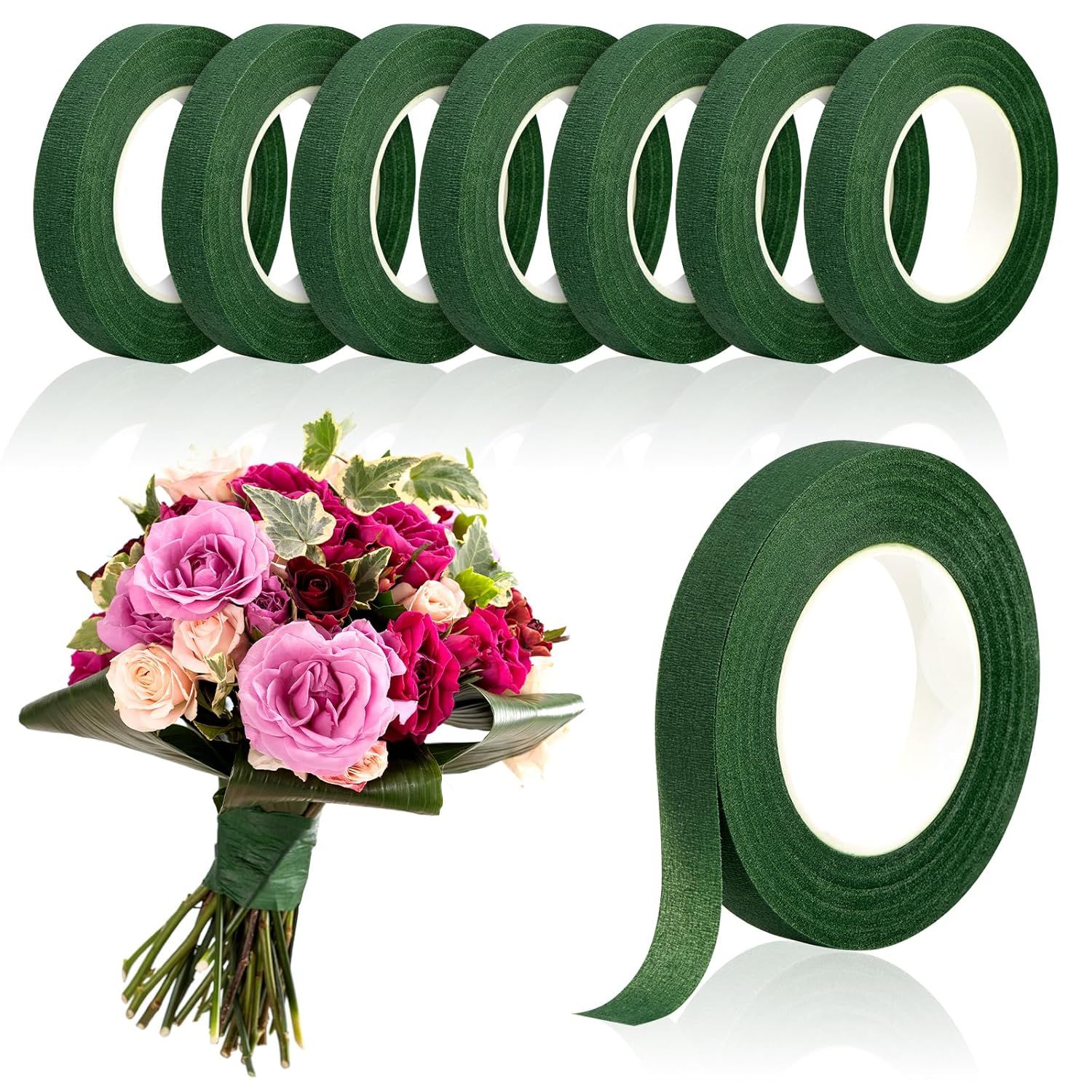 8 Rolls Floral Tape, 1/2