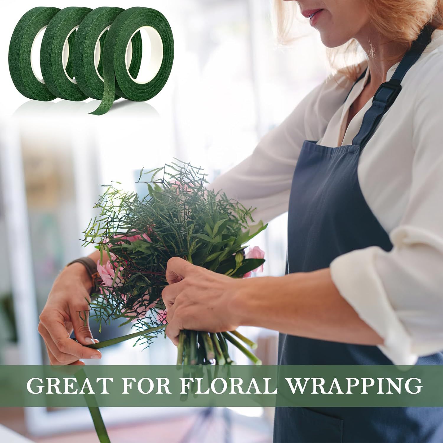 8 Rolls Floral Tape, 1/2