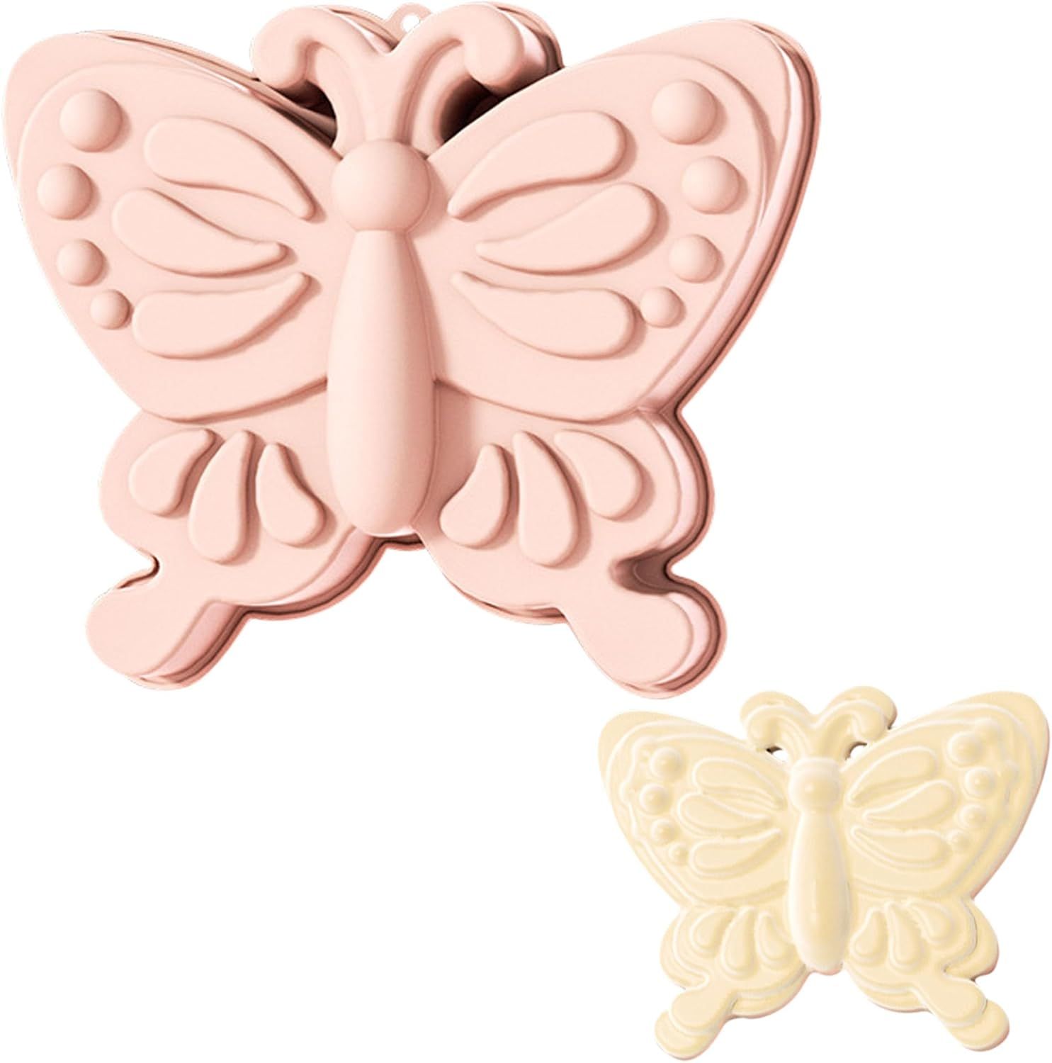 10 Inch Large Butterfly Cake Pan,Butterfly Shaped Birthday Cake Pan,3D Cake Baking Pan Nonstick Silicone Cake Mold for Birthday,Baby Shower, Anniversary, Party, Christmas - Image 1