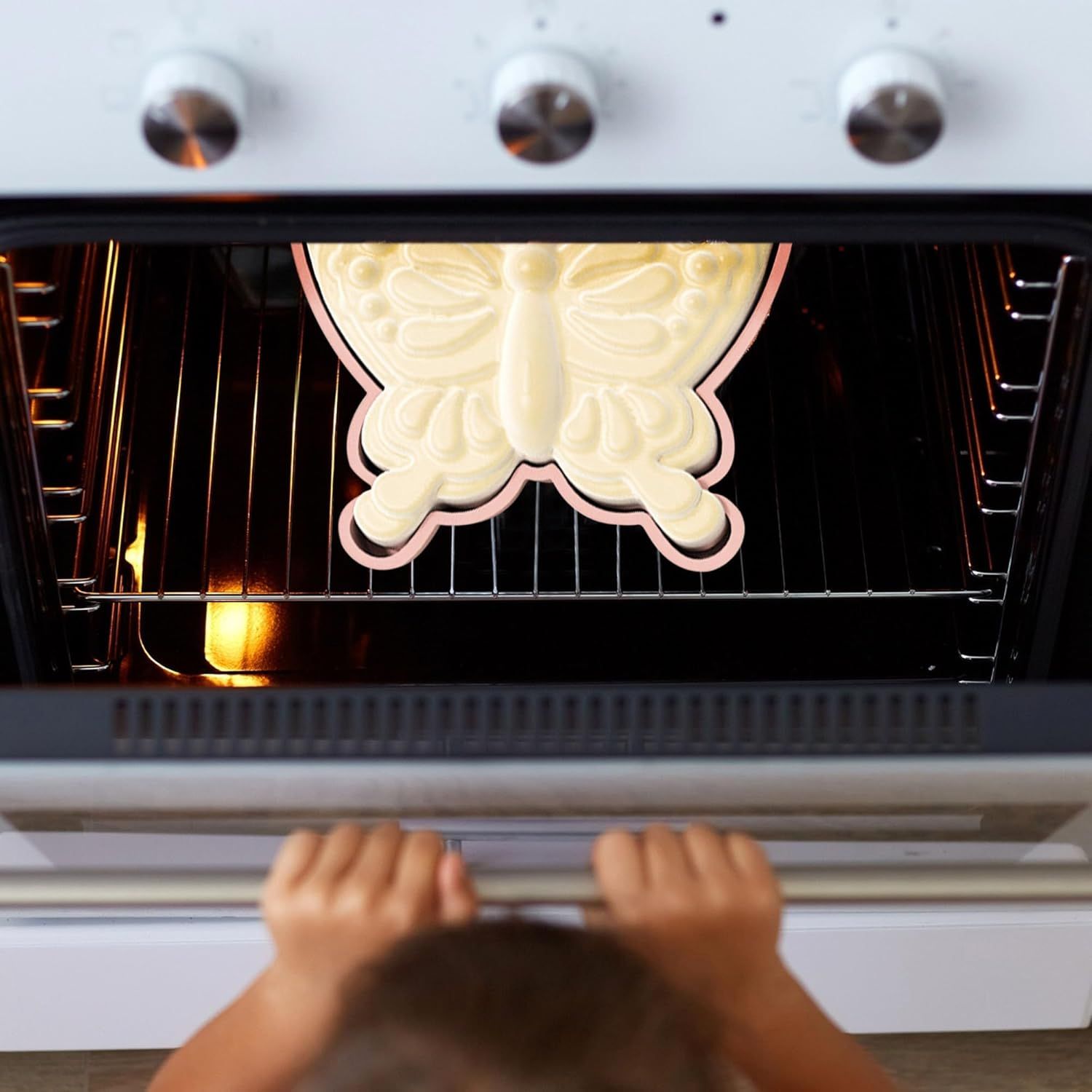 10 Inch Large Butterfly Cake Pan,Butterfly Shaped Birthday Cake Pan,3D Cake Baking Pan Nonstick Silicone Cake Mold for Birthday,Baby Shower, Anniversary, Party, Christmas - Image 5
