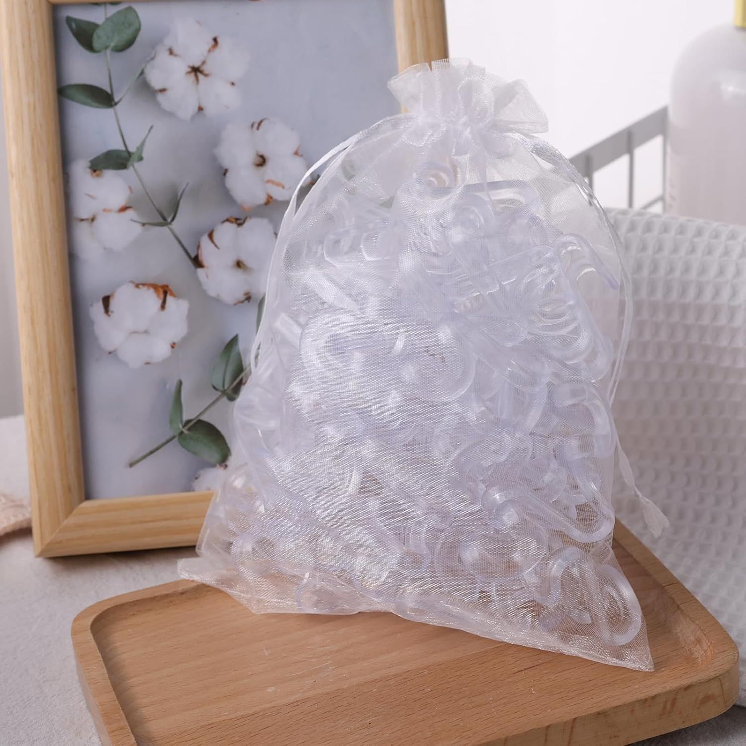 Hanger Hooks Space Saving, 60PCS Clothes Hanger Connector Hooks Closet Space Savers for Hanging Clothes, Clear - Image 6