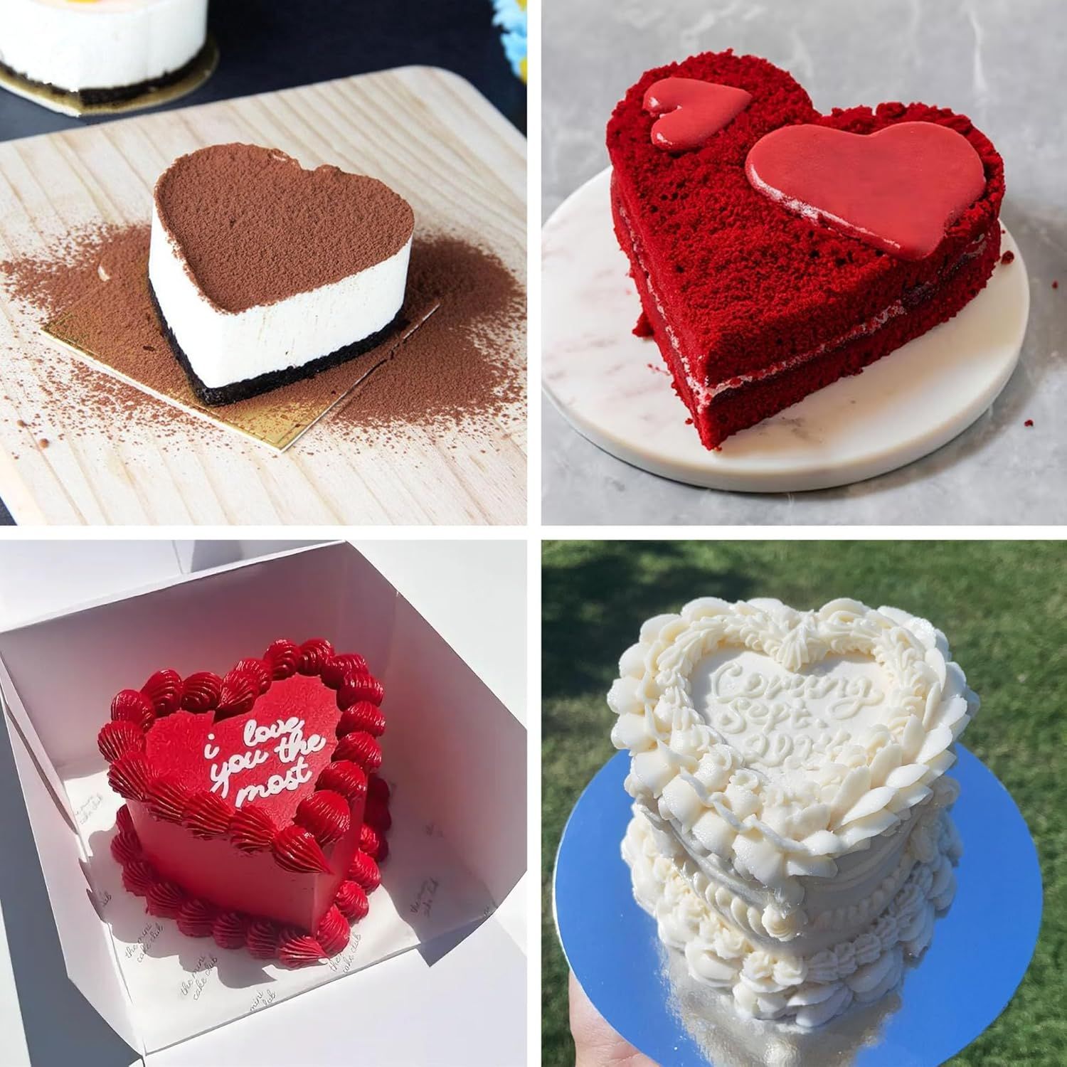 2Pcs Mini Heart Shaped Cake Pans, 4 Inch Heart Cake Pan, Nonstick Silicone Hearts Cake Molds for Valentine's Day Anniversary Birthday Party Mini Cakes, Cheesecake, Pudding Baking, Pink - Image 6