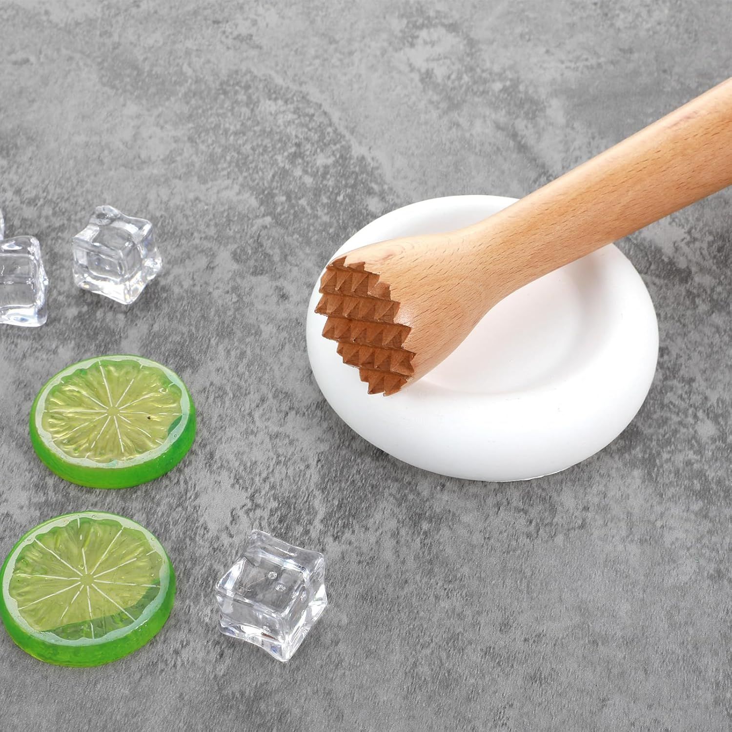 Wooden Muddler for Cocktails, Durable Muddler for Lemonade, Professional Bar Muddler Tool, Home and Bar Cocktail Muddler for Mojitos, Fruit Drinks (10 Inch) - Image 6