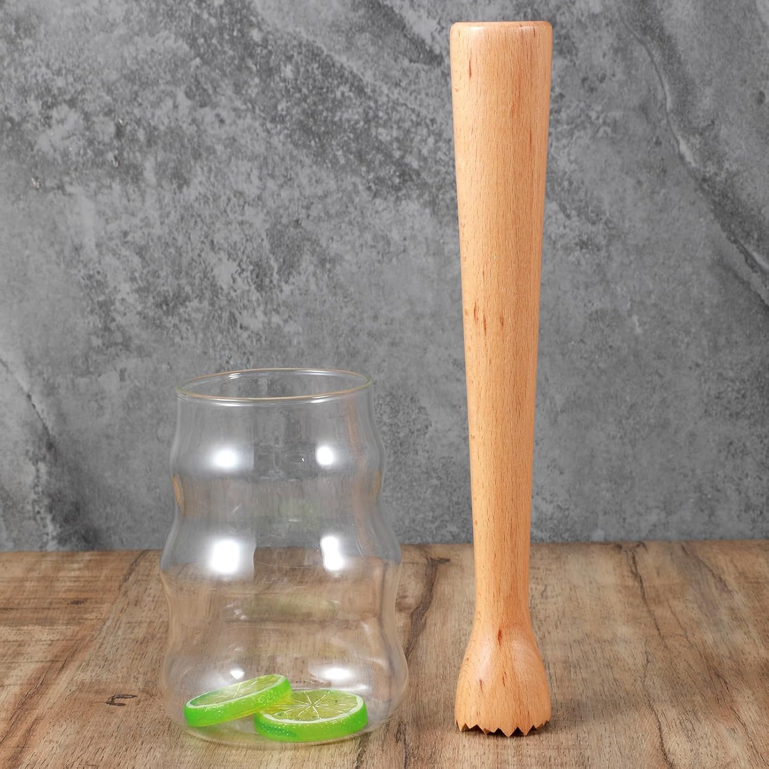 Wooden Muddler for Cocktails, Durable Muddler for Lemonade, Professional Bar Muddler Tool, Home and Bar Cocktail Muddler for Mojitos, Fruit Drinks (10 Inch) - Image 7