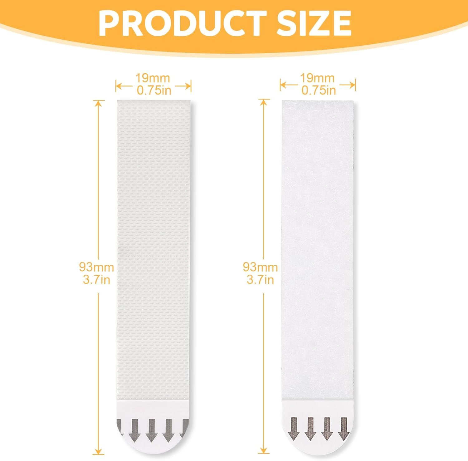 Large Picture Hanging Strips Heavy Duty,20-Pairs(40 Strips) Sticky Picture Hangers for Walls Hanging Without Nail,Damage Free No Nails Refill Adhesive Poster Frame Mounting,White - Image 3