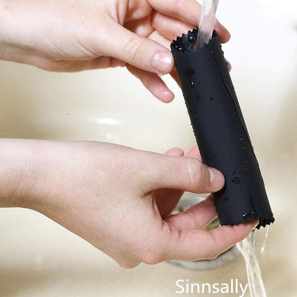 Garlic Peeler Skin Remover Roller Keeper,Easy Quick to Peeled Garlic Cloves with Silicone Tube Roller Garlic Peeling Kitchen Tool(3 Colors) - Image 2
